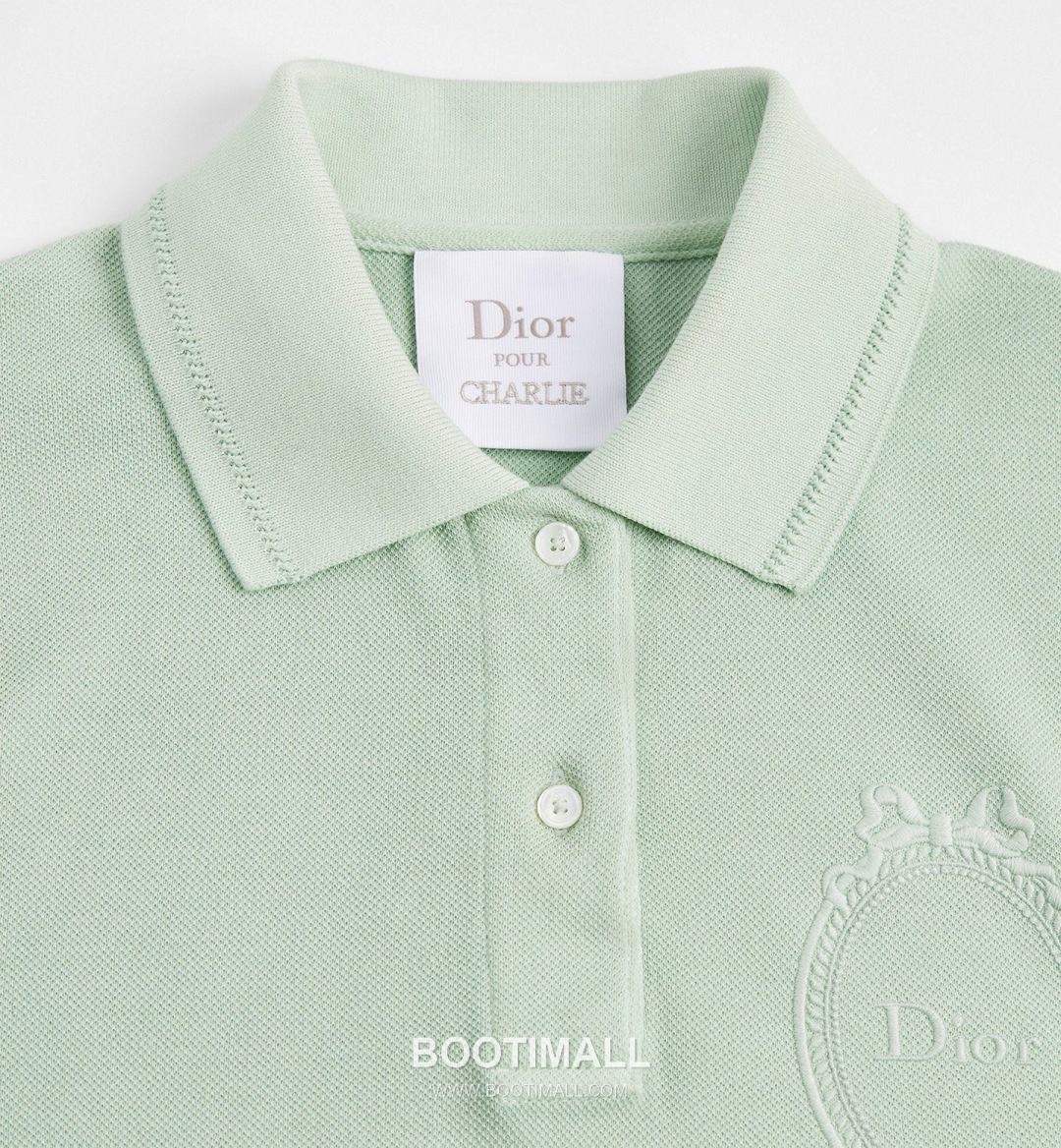 Dior SS26 Cotton Polo Collar Logo T-Shirt 디올 SS26 코튼 폴로 카라 로고 화이트 티셔츠 24