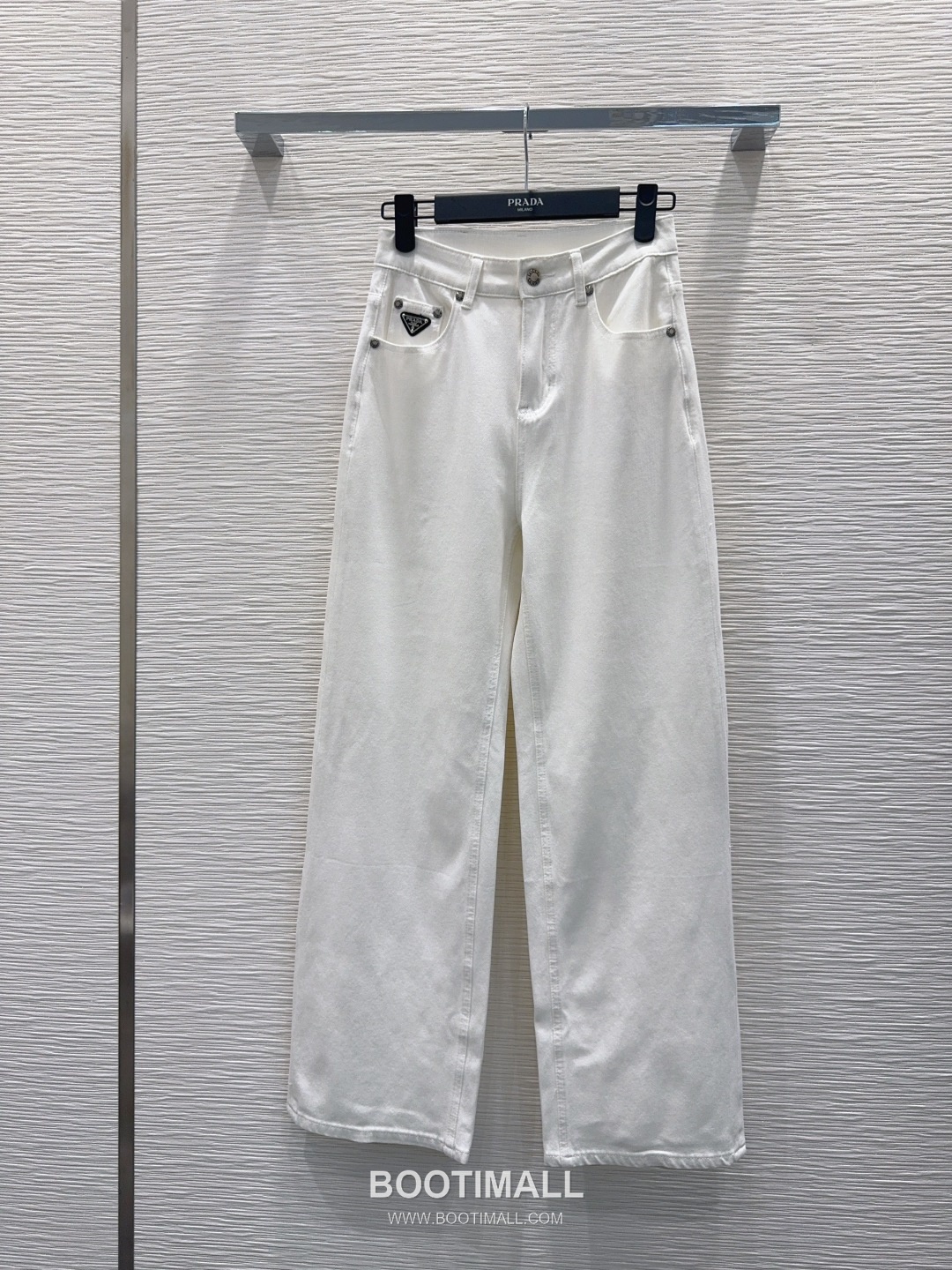 Prada SS26 Cotton Denim Tailored Straight Pants 프라다 SS26 코튼 데님 테일러드 스트레이트 블루 팬츠 10