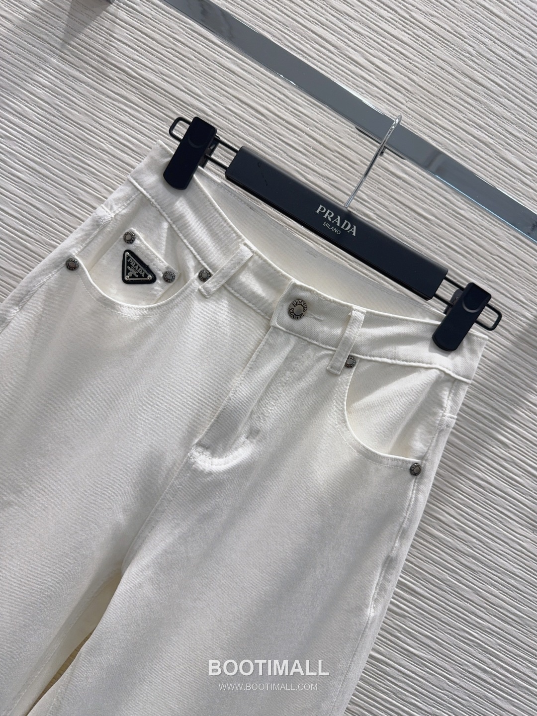 Prada SS26 Cotton Denim Tailored Straight Pants 프라다 SS26 코튼 데님 테일러드 스트레이트 블루 팬츠 11