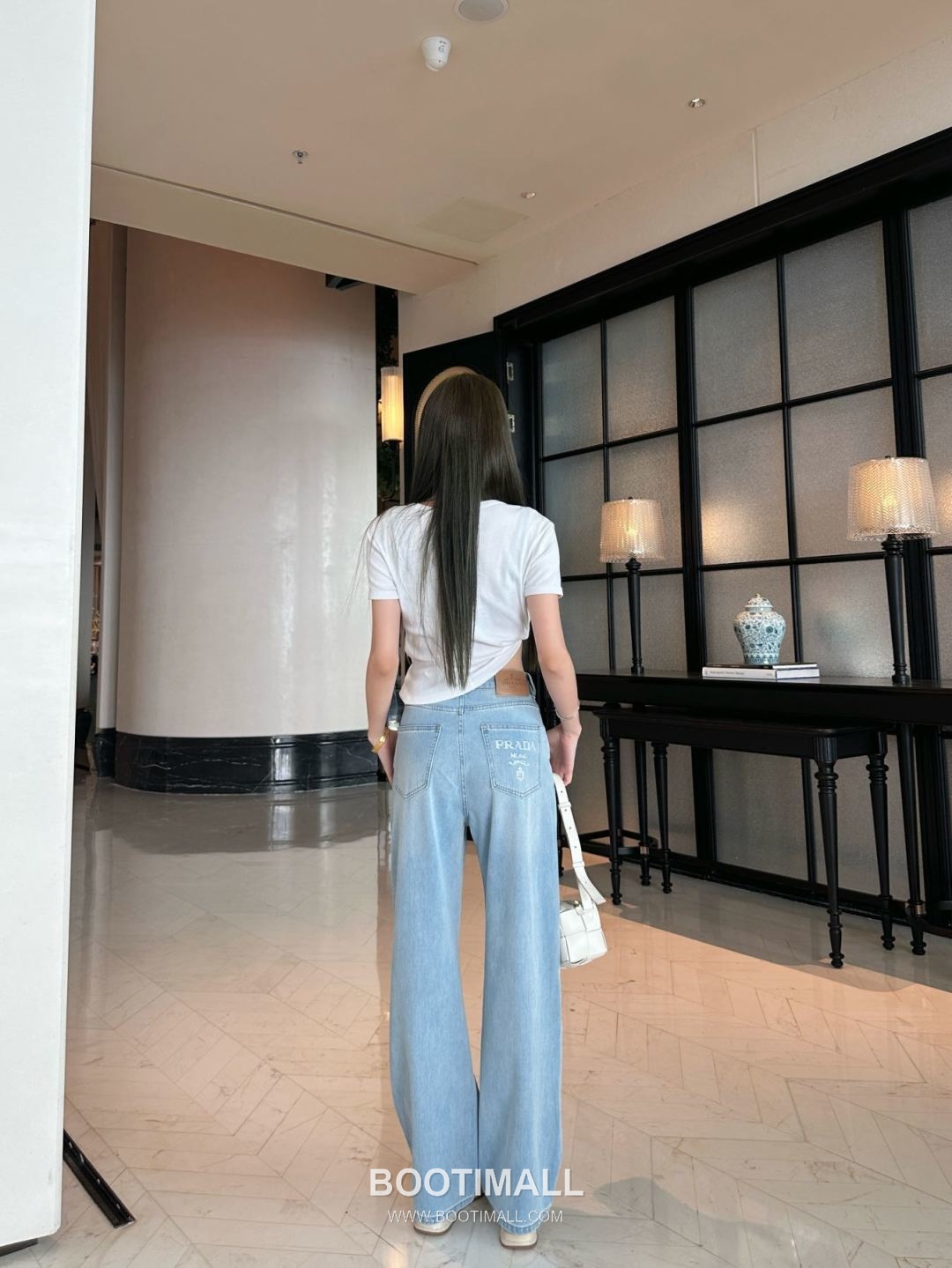 Prada SS26 Cotton Denim Tailored Straight Pants 프라다 SS26 코튼 데님 테일러드 스트레이트 블루 팬츠 7