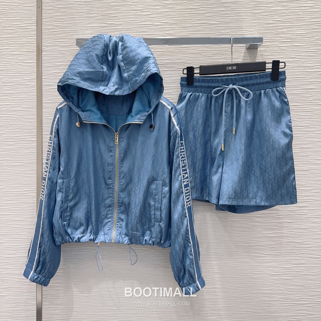 Dior SS26 Cotton Blend Cropped Jacket Shorts Set 디올 SS26 코튼혼방 크롭 재킷 쇼츠 화이트 셋업 19