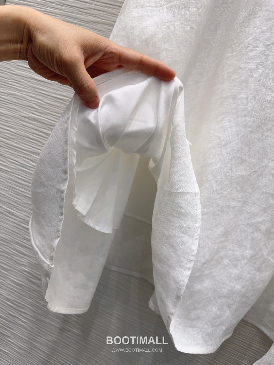 Valentino SS26 Linen Short Sleeve One Piece 발렌티노 SS26 린넨 반팔 베이지 원피스 14