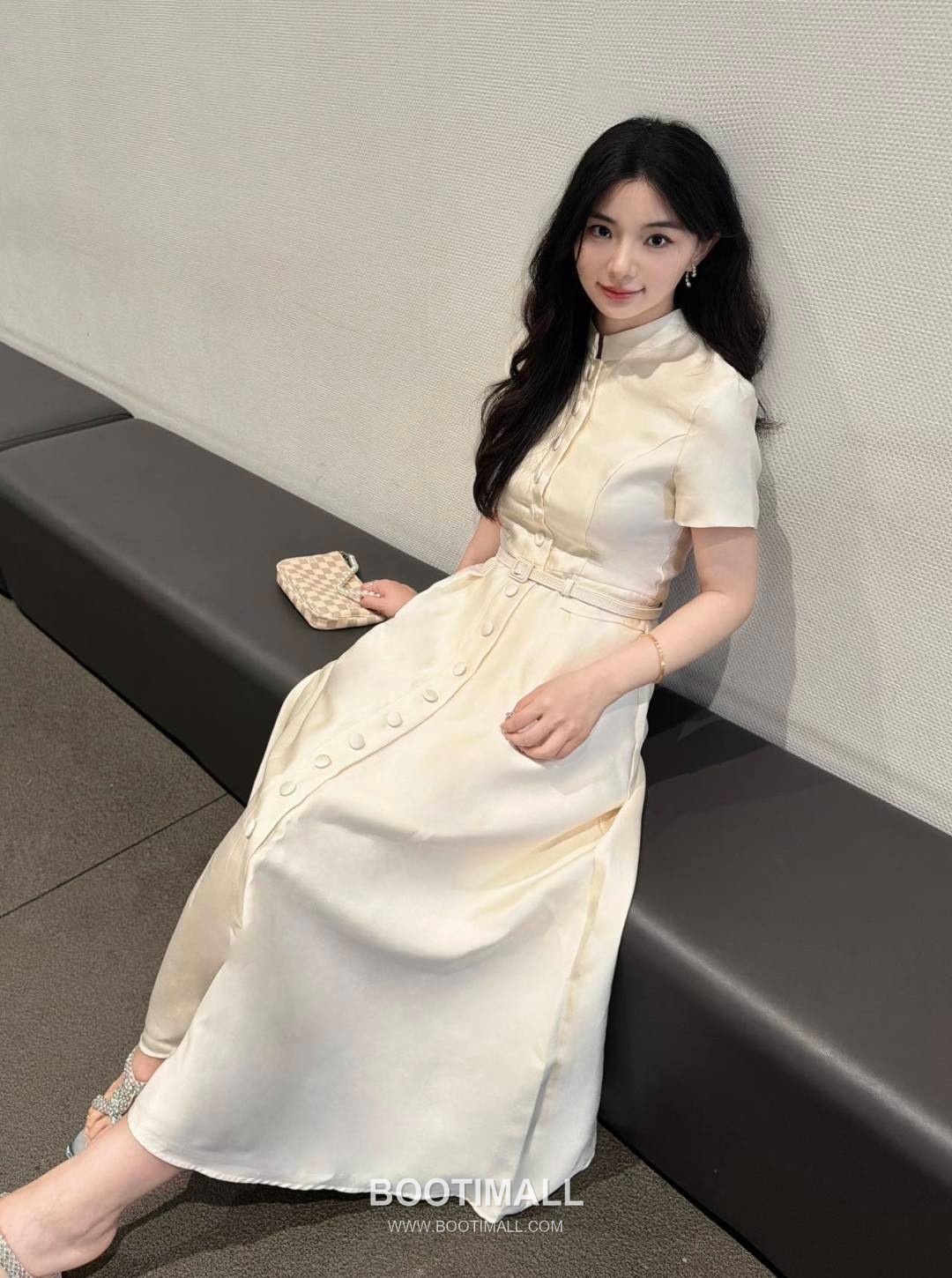 Dior SS26 Polyester Sleeveless Long One Piece 디올 SS26 폴리에스터 슬리브리스 블랙 원피스 5