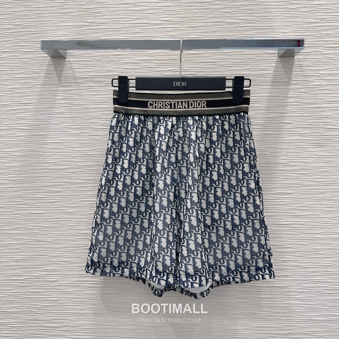 Dior SS26 Cotton Logo Print Long Sleeve Shirt Shorts Set 디올 SS26 코튼 로고 프린트 롱슬리브 셔츠 블랙 쇼츠 셋업 11