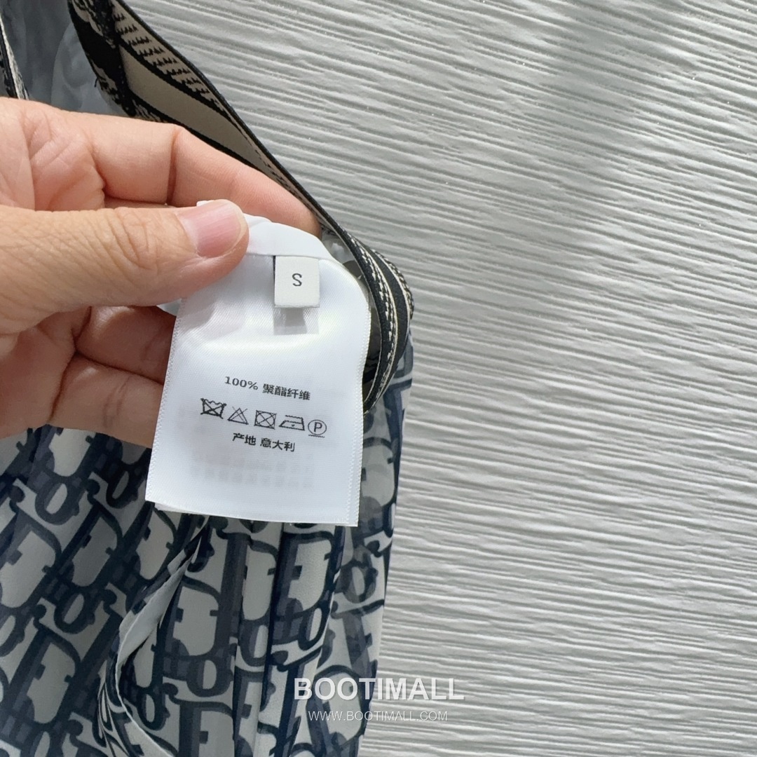 Dior SS26 Cotton Logo Print Long Sleeve Shirt Shorts Set 디올 SS26 코튼 로고 프린트 롱슬리브 셔츠 블랙 쇼츠 셋업 16