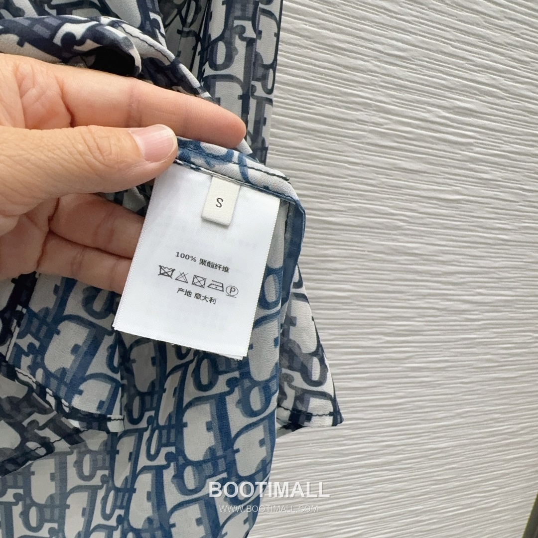 Dior SS26 Cotton Logo Print Long Sleeve Shirt Shorts Set 디올 SS26 코튼 로고 프린트 롱슬리브 셔츠 블랙 쇼츠 셋업 25