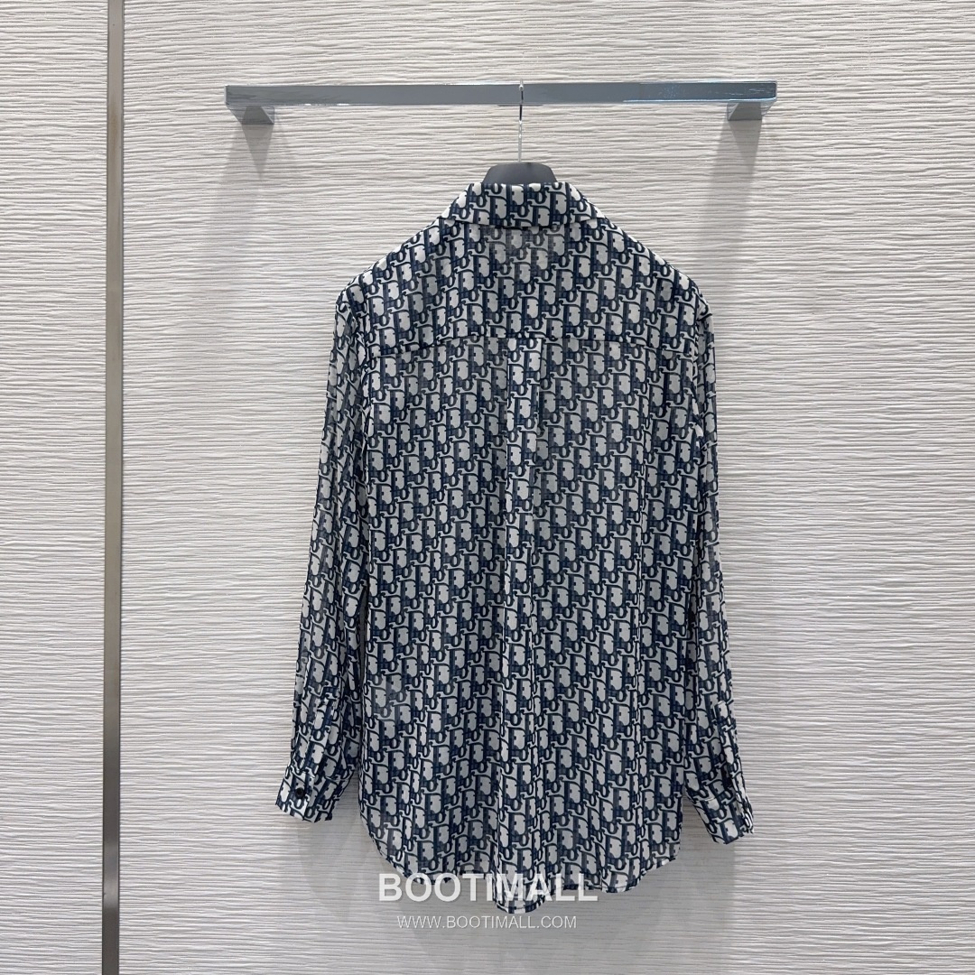 Dior SS26 Cotton Logo Print Long Sleeve Shirt Shorts Set 디올 SS26 코튼 로고 프린트 롱슬리브 셔츠 블랙 쇼츠 셋업 27