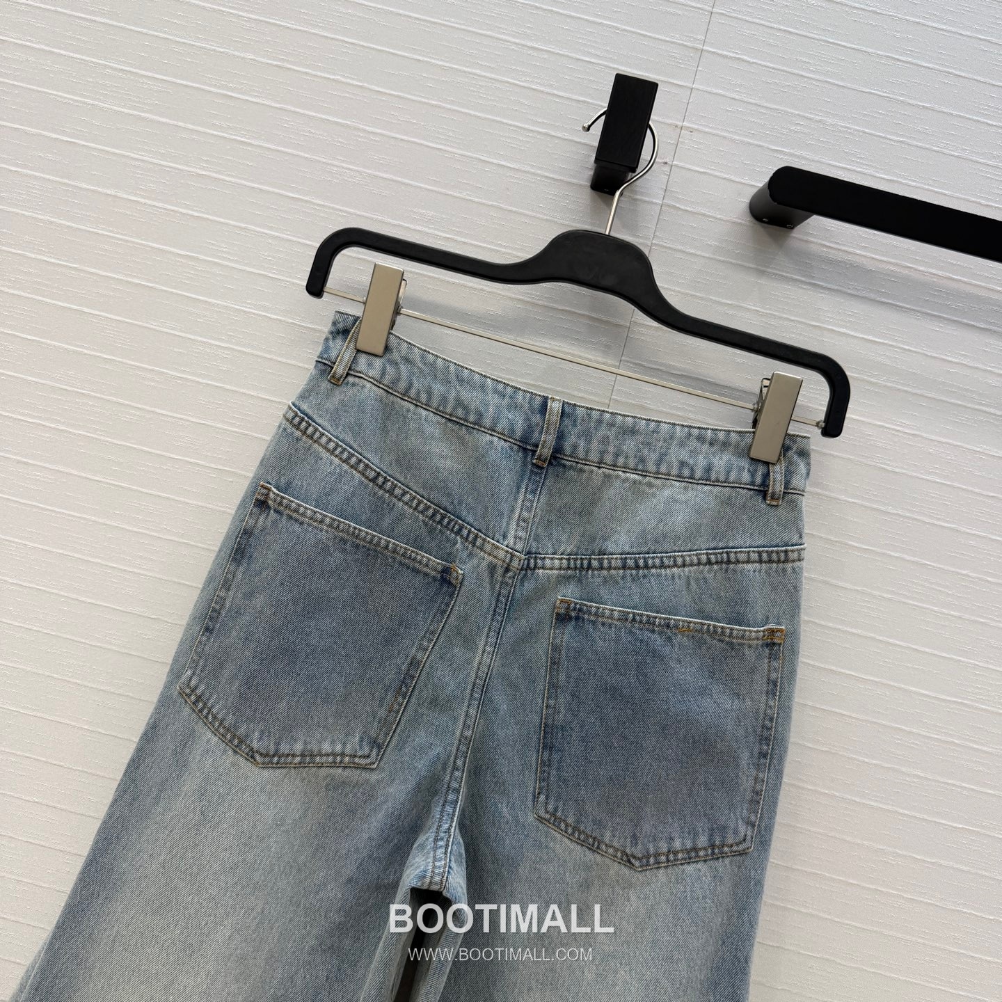 Alaia SS26 Cotton Washed Ruffle Wide Denim Pants 알라이아 SS26 코튼 워시드 프릴 와이드 블루 팬츠 9