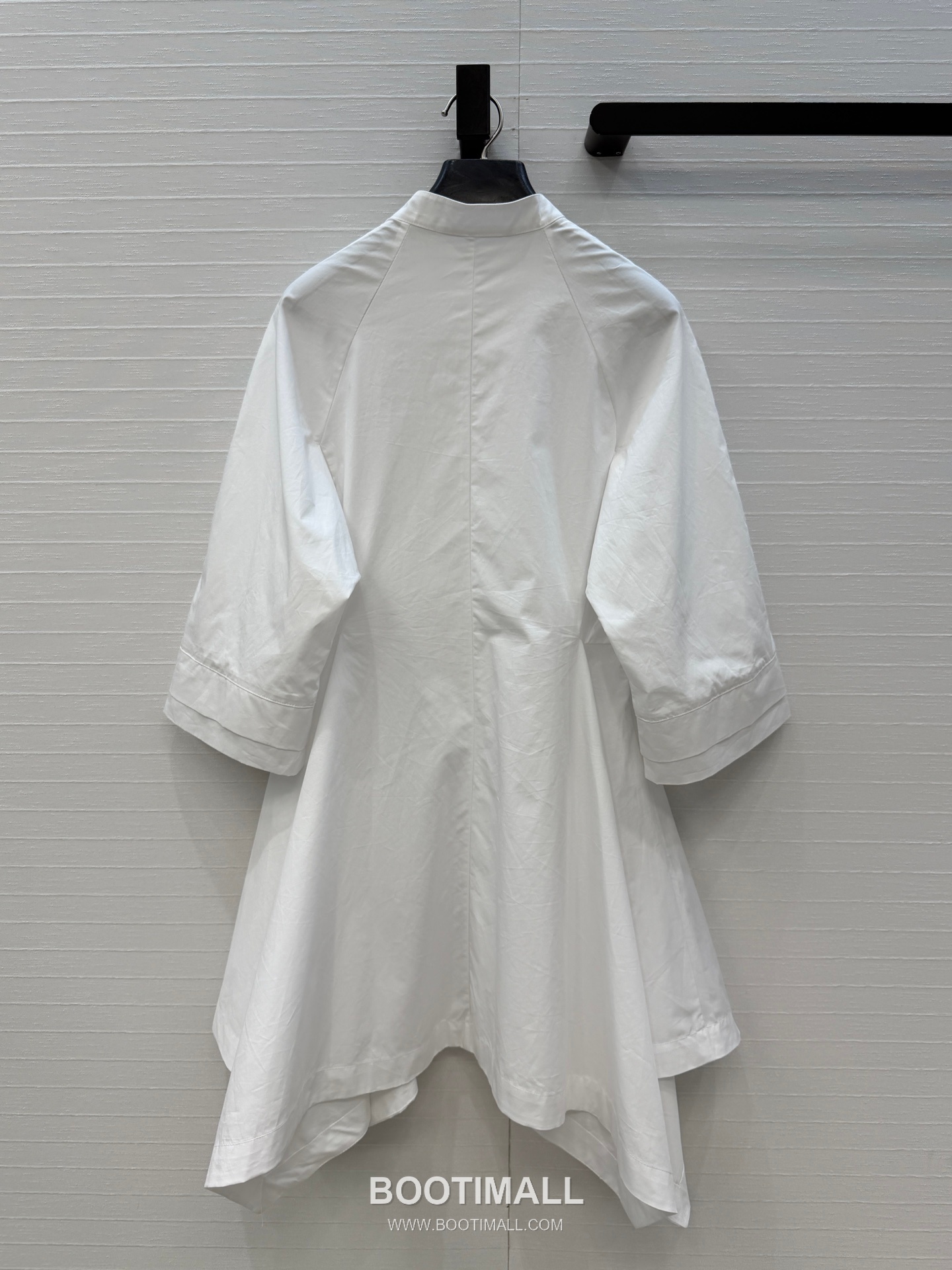 Alaia SS26 Cotton Asymmetric Waist Fit Short Sleeve One Piece 알라이아 SS26 코튼 비대칭 허리핏 반팔 블랙 원피스 16