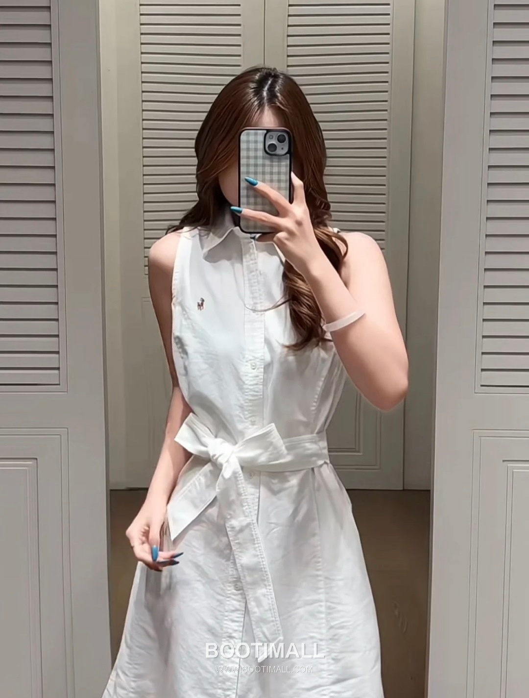 Polo Ralph Lauren SS26 Cotton Pony Embroidered Belted One Piece 폴로랄프로렌 SS26 코튼 포니 자수 벨트 옐로우 원피스 4