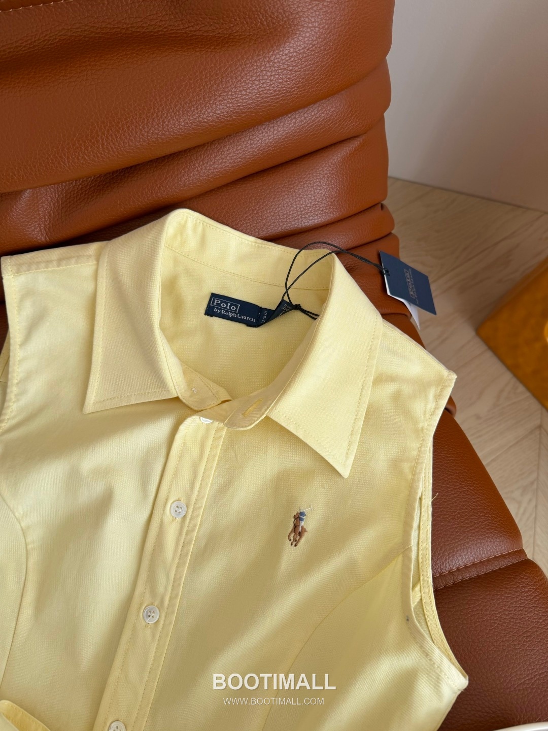 Polo Ralph Lauren SS26 Cotton Pony Embroidered Belted One Piece 폴로랄프로렌 SS26 코튼 포니 자수 벨트 옐로우 원피스 14