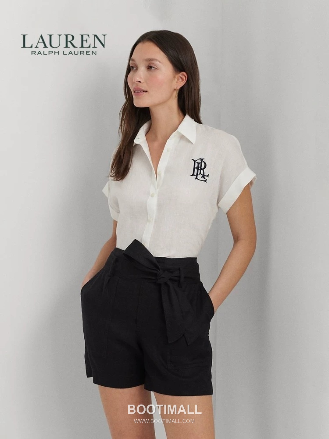 Loewe SS26 Linen Tencel Logo Embroidered Shirt 로에베 SS26 린넨 텐셀 로고 자수 화이트 셔츠 2