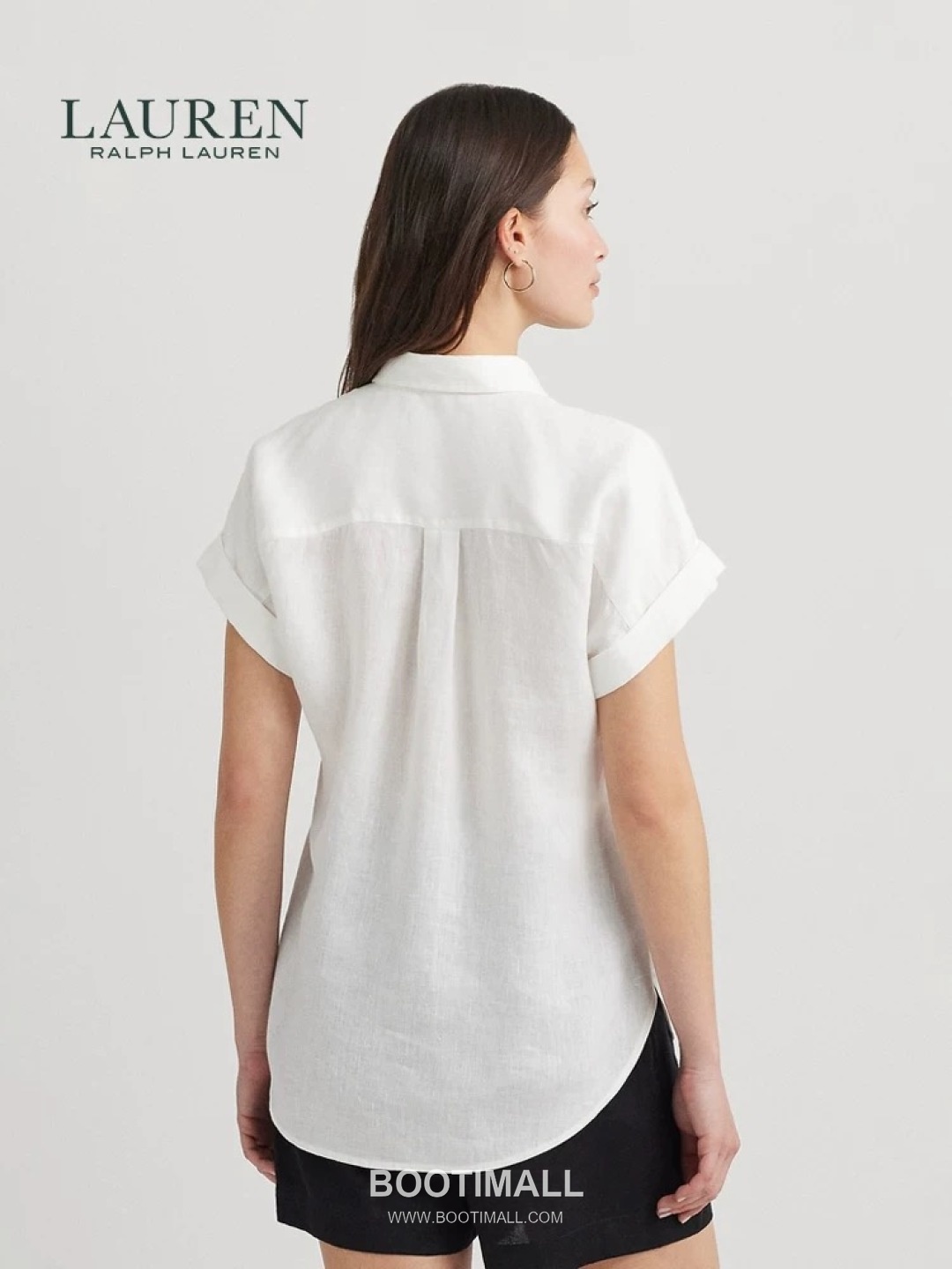 Loewe SS26 Linen Tencel Logo Embroidered Shirt 로에베 SS26 린넨 텐셀 로고 자수 화이트 셔츠 4