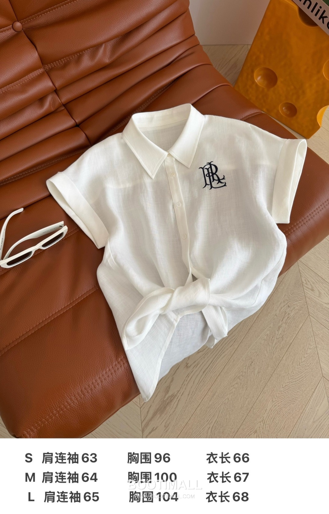 Loewe SS26 Linen Tencel Logo Embroidered Shirt 로에베 SS26 린넨 텐셀 로고 자수 화이트 셔츠 9