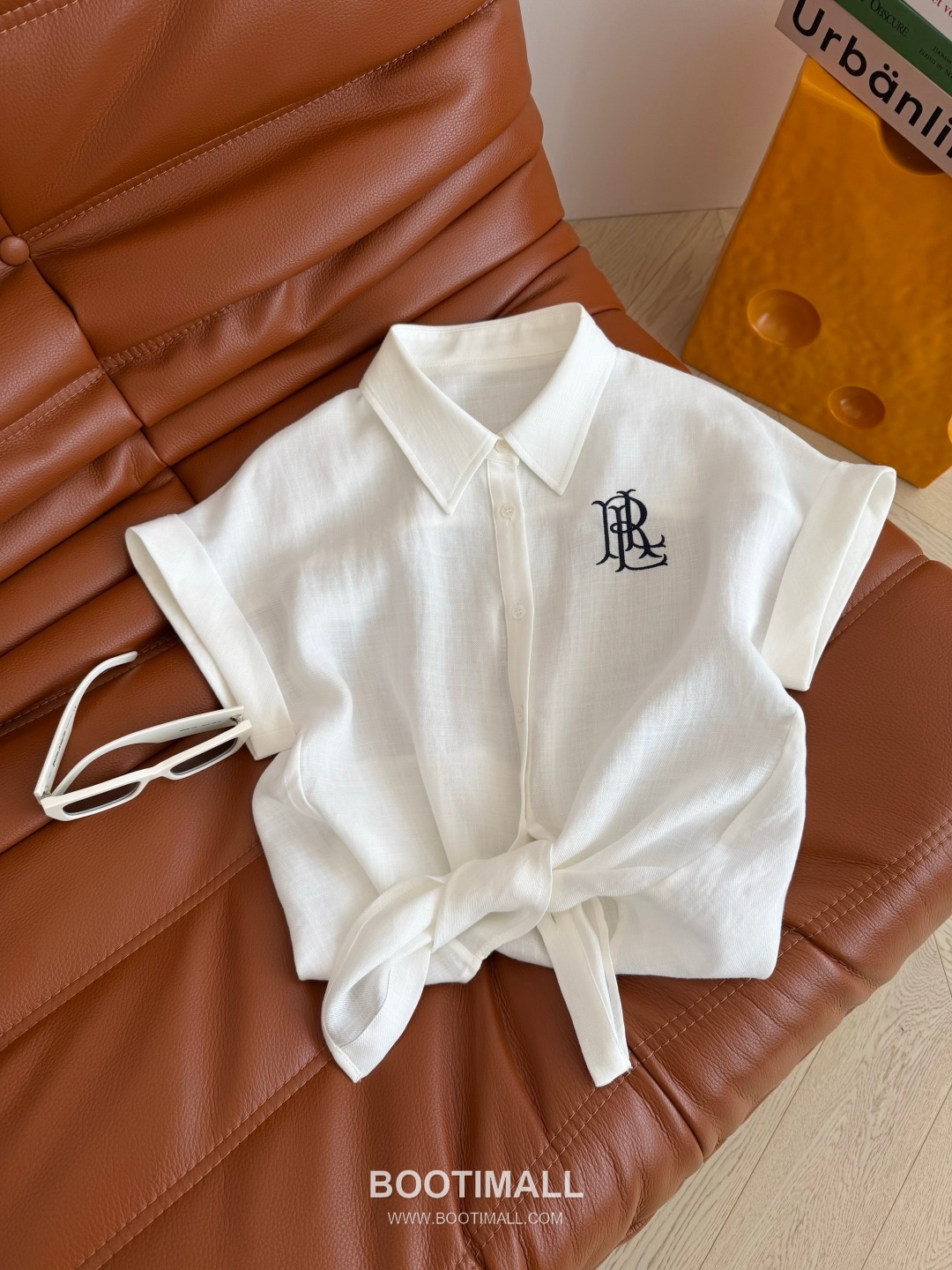 Loewe SS26 Linen Tencel Logo Embroidered Shirt 로에베 SS26 린넨 텐셀 로고 자수 화이트 셔츠 16