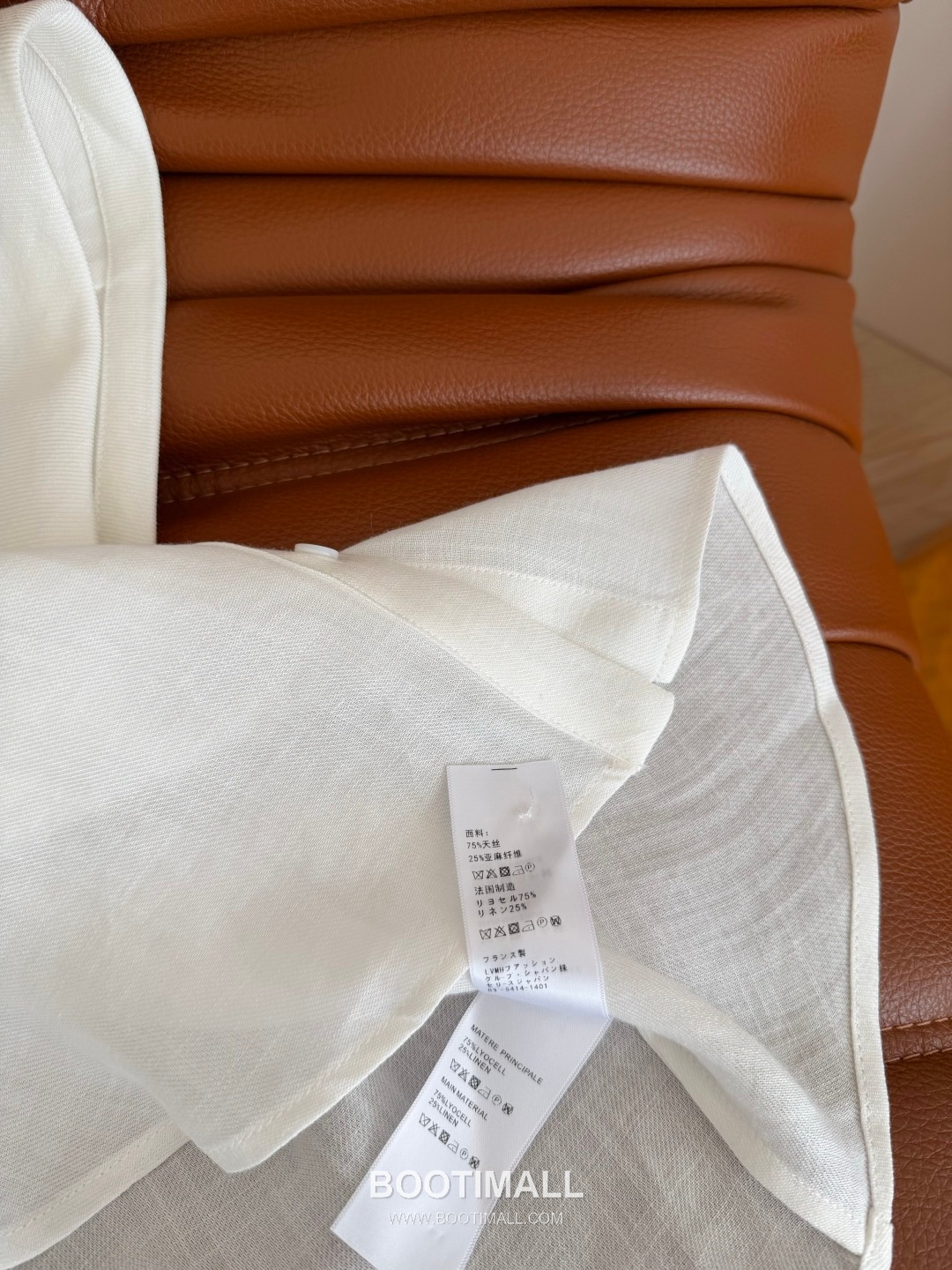 Loewe SS26 Linen Tencel Logo Embroidered Shirt 로에베 SS26 린넨 텐셀 로고 자수 화이트 셔츠 17