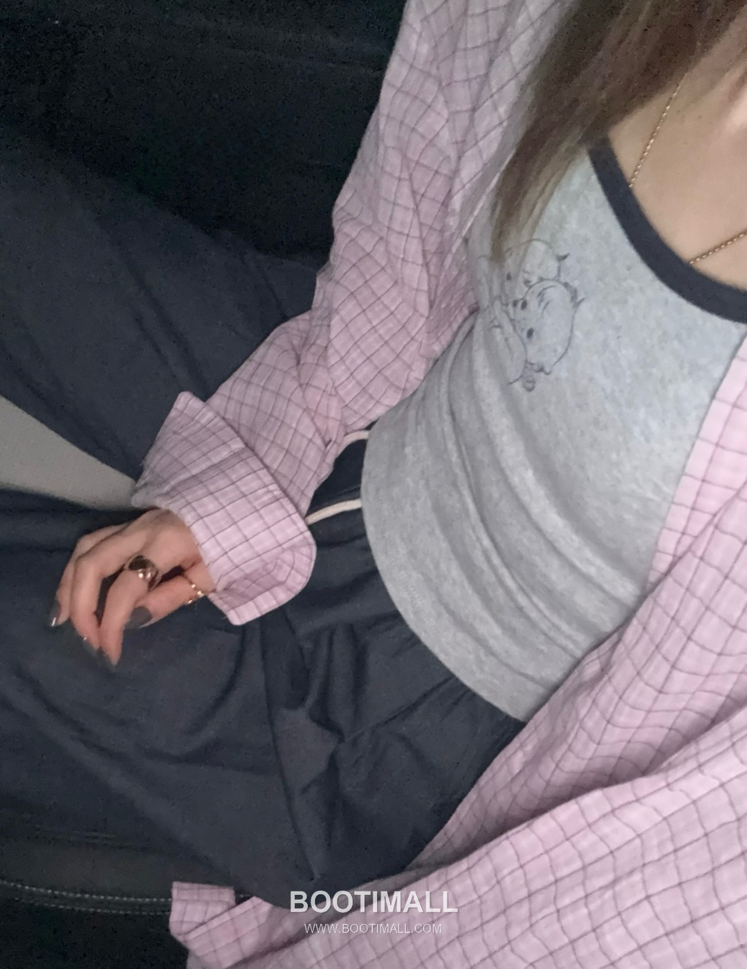 Lacoste SS26 Cotton Check Logo Embroidered Shirt 라코스테 SS26 코튼 체크 로고 자수 블루 셔츠 4