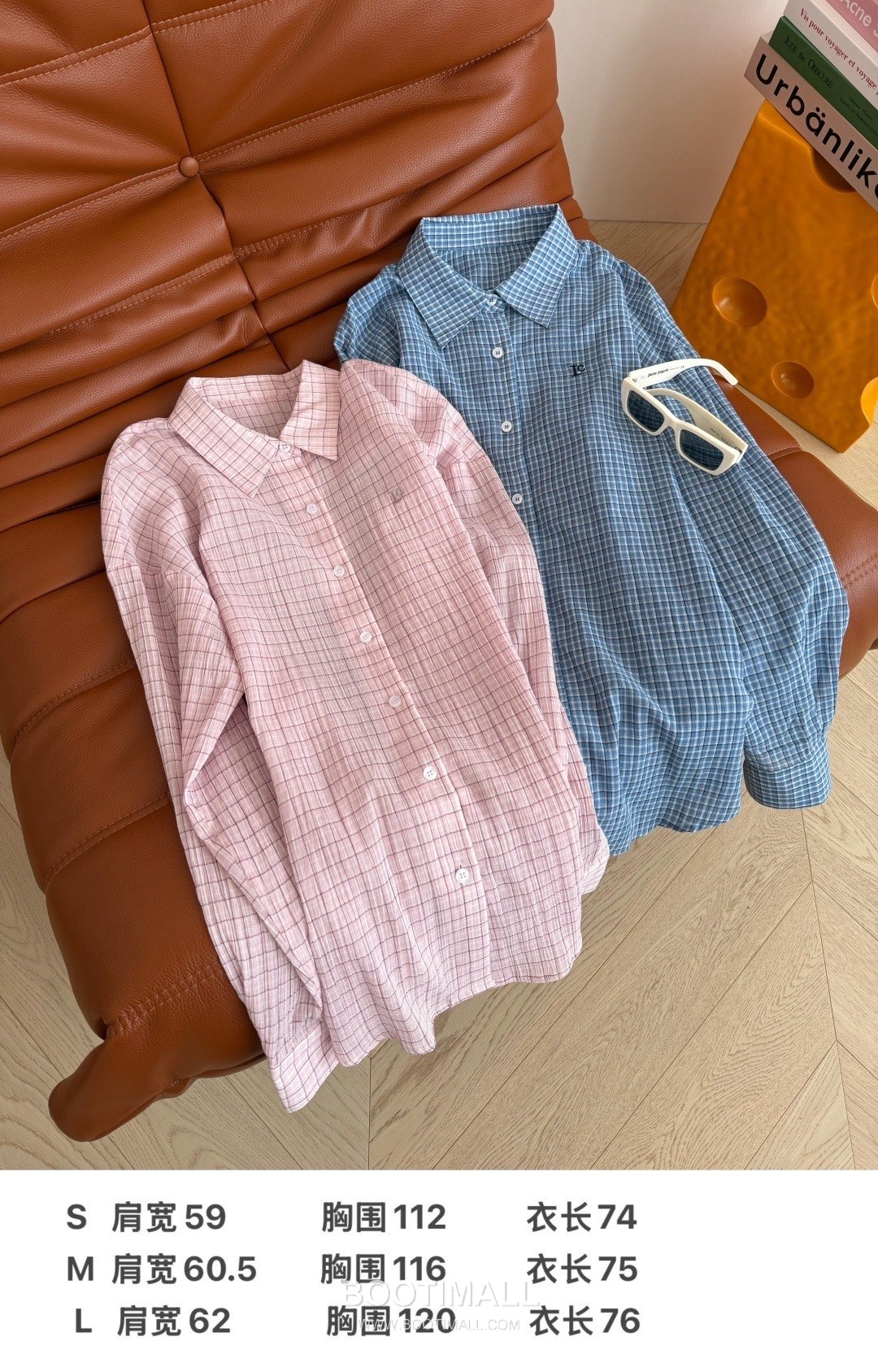 Lacoste SS26 Cotton Check Logo Embroidered Shirt 라코스테 SS26 코튼 체크 로고 자수 블루 셔츠 9