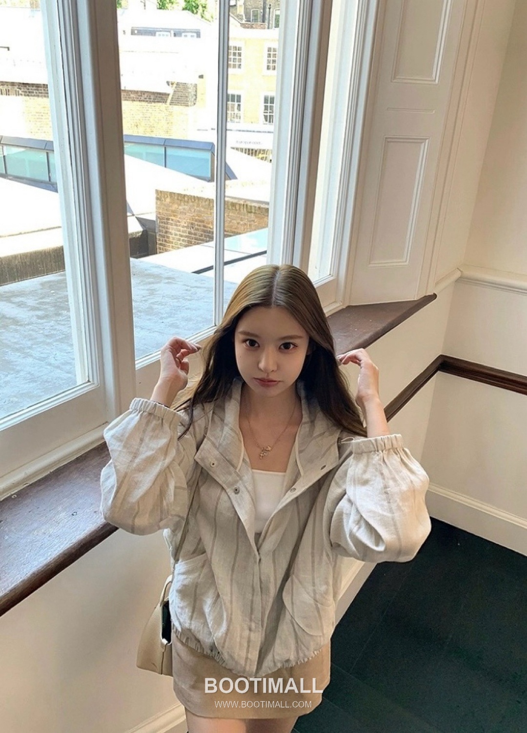 Polo Ralph Lauren SS26 Linen Pony Embroidered Hooded Coat 폴로랄프로렌 SS26 린넨 포니 자수 후드 베이지 코트 2