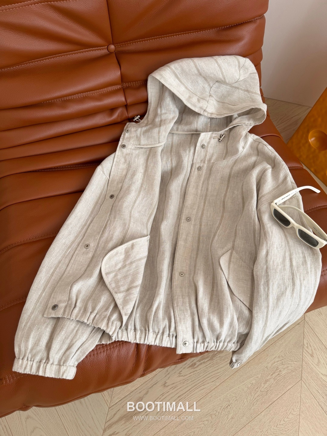 Polo Ralph Lauren SS26 Linen Pony Embroidered Hooded Coat 폴로랄프로렌 SS26 린넨 포니 자수 후드 베이지 코트 12