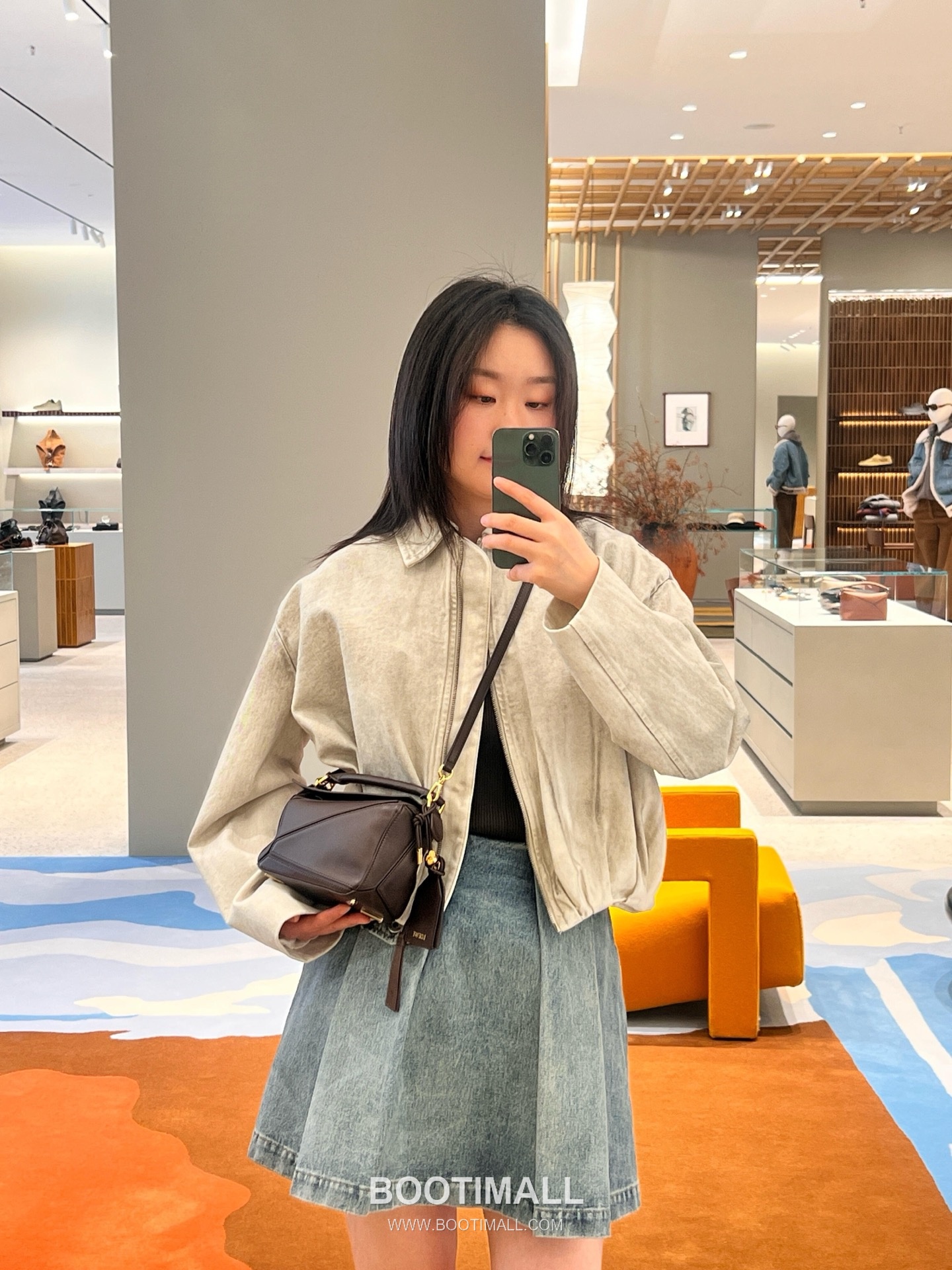 Loewe SS26 Cotton Tie-Dye Pleated Zip Jacket 로에베 SS26 코튼 타이다이 플리츠 집업 그레이 재킷 1