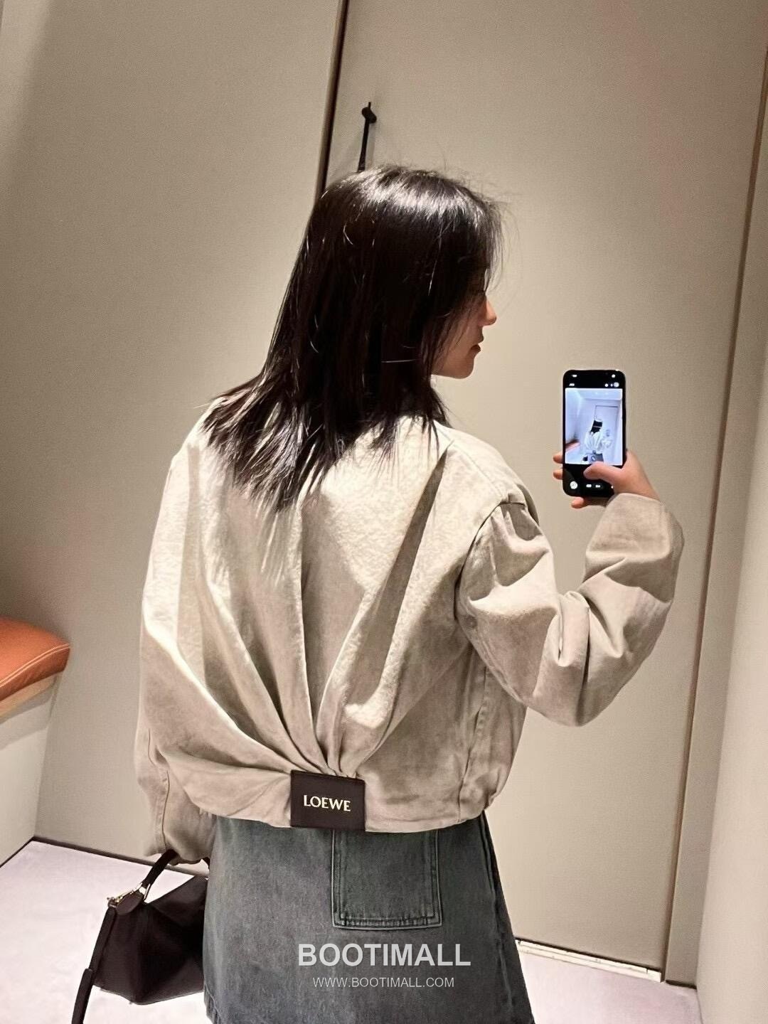 Loewe SS26 Cotton Tie-Dye Pleated Zip Jacket 로에베 SS26 코튼 타이다이 플리츠 집업 그레이 재킷 2