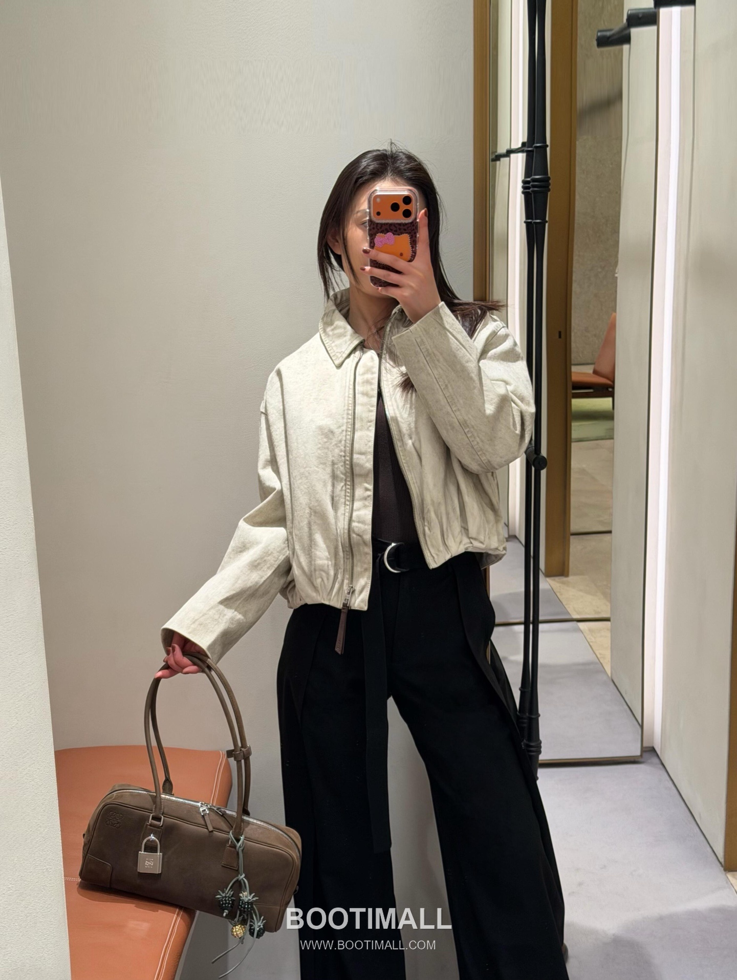 Loewe SS26 Cotton Tie-Dye Pleated Zip Jacket 로에베 SS26 코튼 타이다이 플리츠 집업 그레이 재킷 5