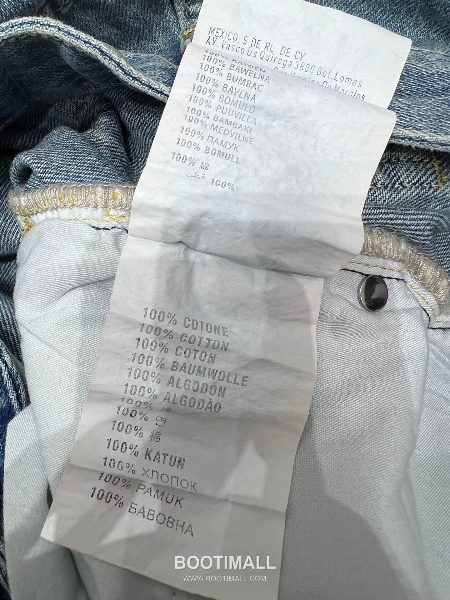 Ann Demeulemeester SS26 Cotton Bow Rhinestone Wide Denim Pants 앤드뮐미스터 SS26 코튼 리본 라인스톤 와이드 블루 팬츠 18