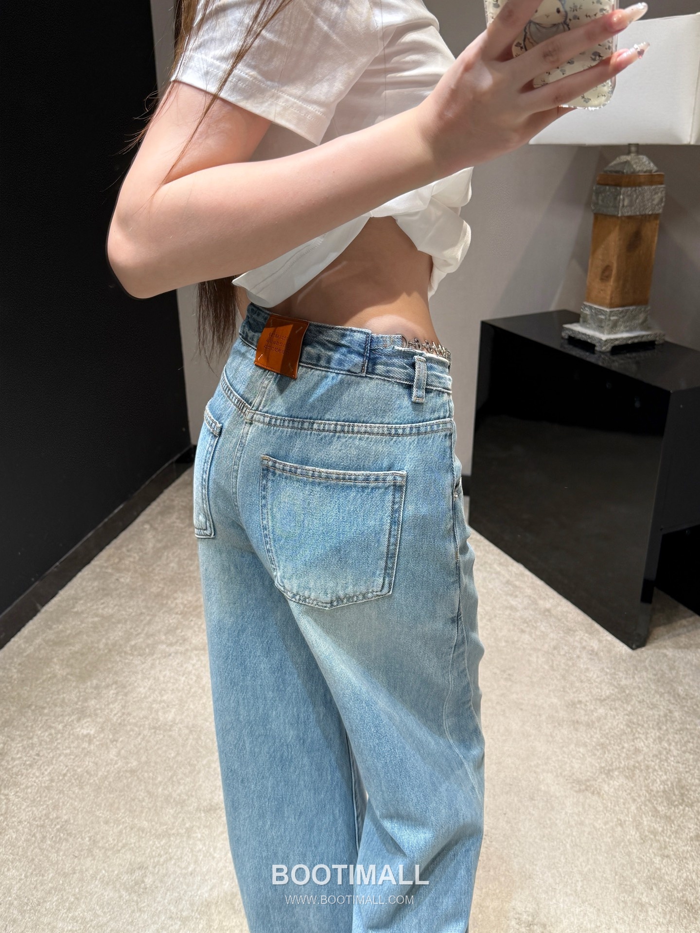 Maison Margiela SS26 Cotton Chain Detail Wide Denim Pants 메종마르지엘라 SS26 코튼 체인 디테일 와이드 블루 팬츠 6