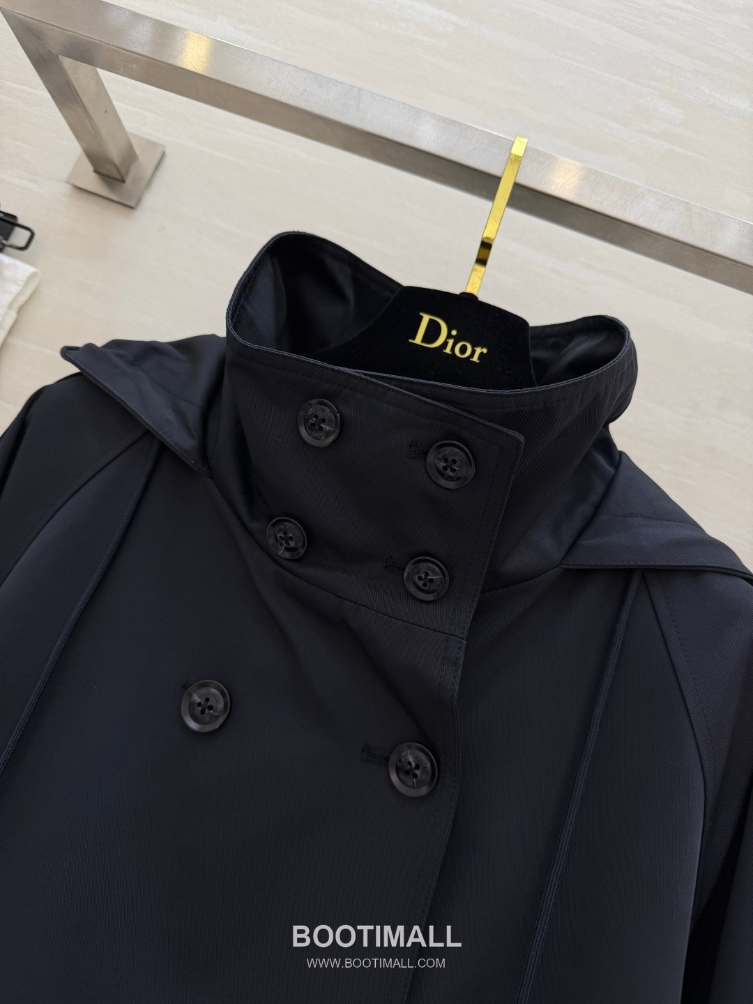Dior SS26 Nylon Hooded Windbreaker Zip Jacket 디올 SS26 나일론 후드 집업 블랙 재킷 3