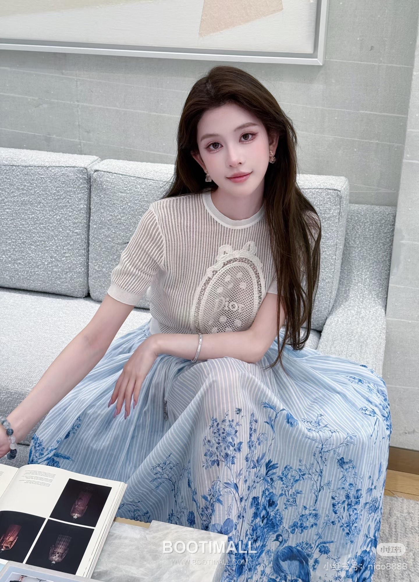 Dior SS26 Cotton Lace Embroidered Short Sleeve Blouse 디올 SS26 코튼 레이스 자수 반팔 화이트 블라우스 4