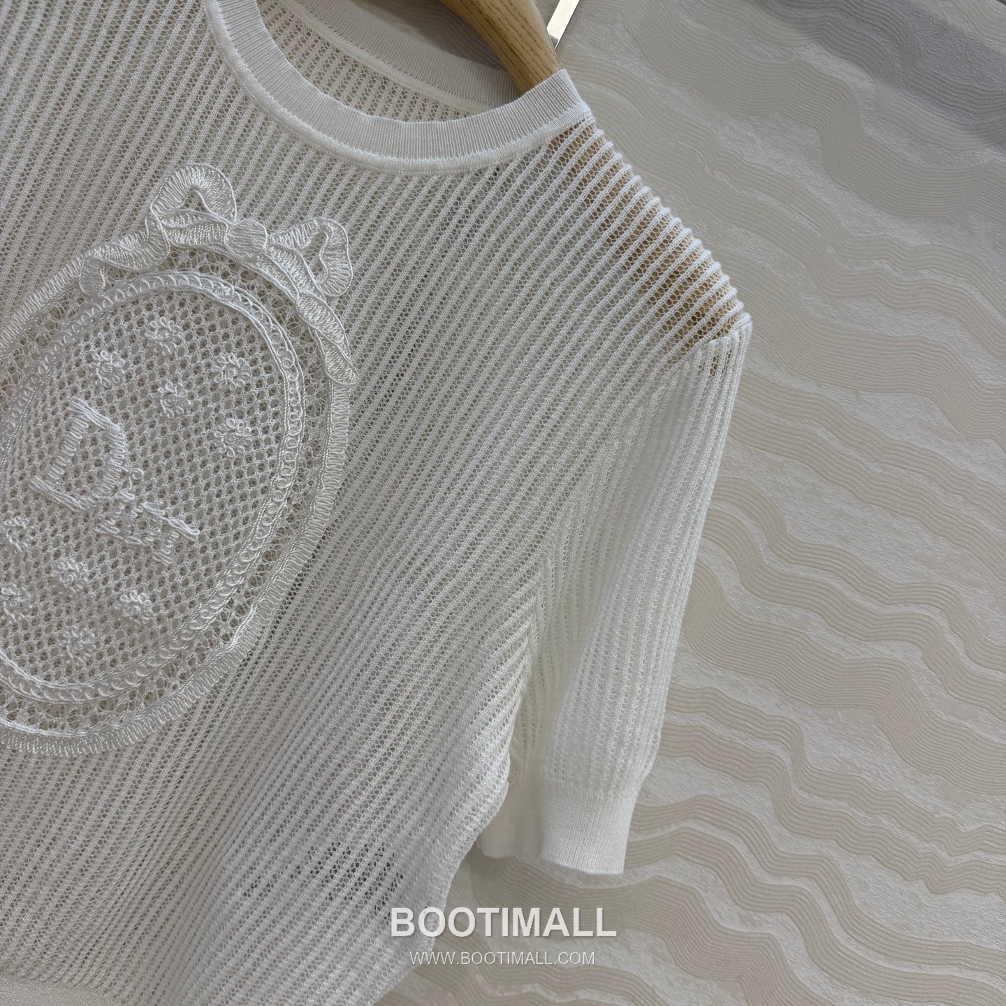 Dior SS26 Cotton Lace Embroidered Short Sleeve Blouse 디올 SS26 코튼 레이스 자수 반팔 화이트 블라우스 10