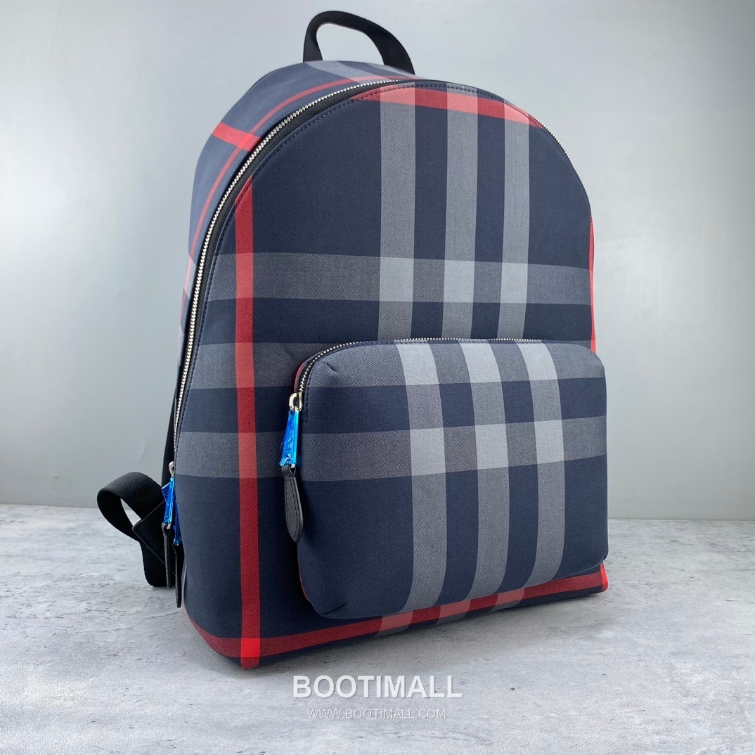 버버리 체크 캔버스 카프스킨 브라운 백팩 Burberry Check Canvas Calfskin Brown Backpack 42.5cm 2