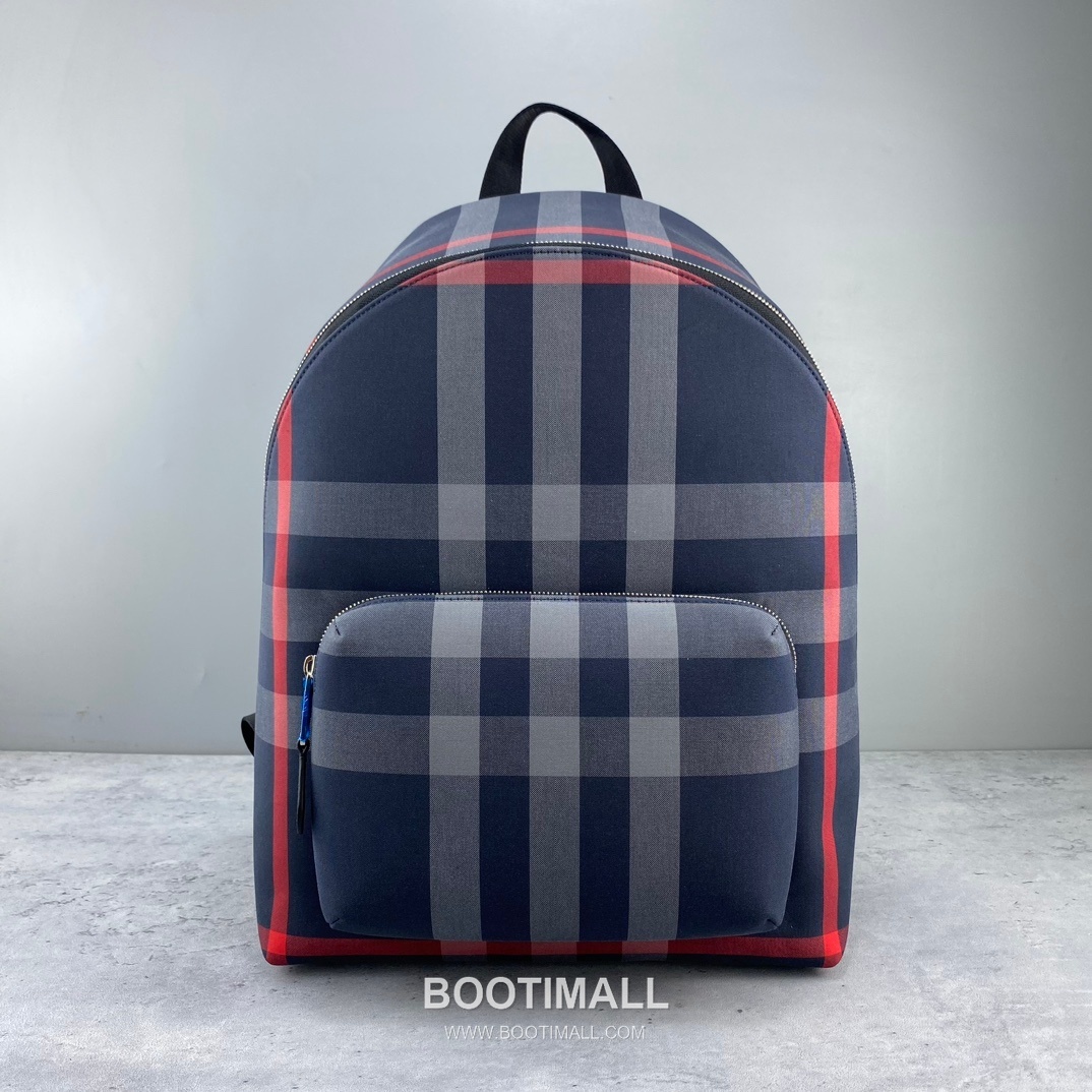 버버리 체크 캔버스 카프스킨 브라운 백팩 Burberry Check Canvas Calfskin Brown Backpack 42.5cm 4