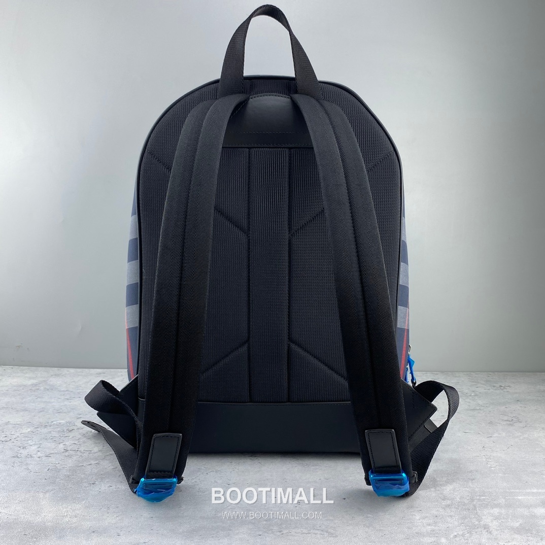 버버리 체크 캔버스 카프스킨 브라운 백팩 Burberry Check Canvas Calfskin Brown Backpack 42.5cm 5