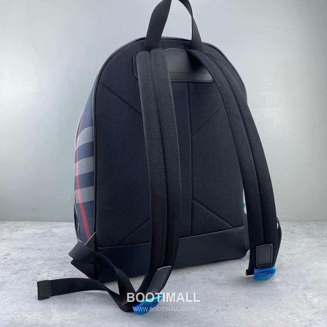 버버리 체크 캔버스 카프스킨 브라운 백팩 Burberry Check Canvas Calfskin Brown Backpack 42.5cm 6