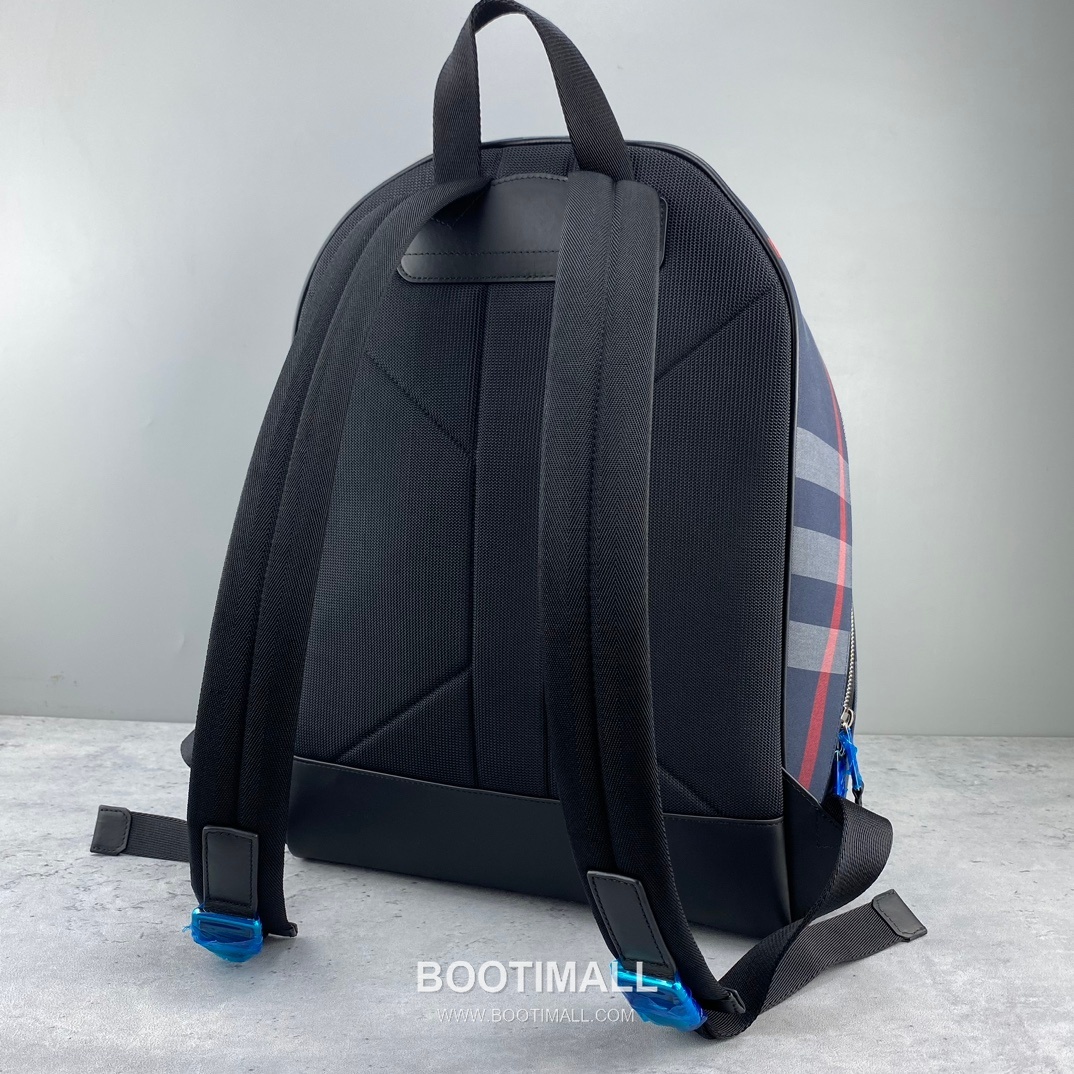 버버리 체크 캔버스 카프스킨 브라운 백팩 Burberry Check Canvas Calfskin Brown Backpack 42.5cm 7