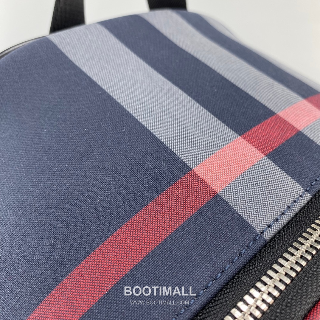 버버리 체크 캔버스 카프스킨 브라운 백팩 Burberry Check Canvas Calfskin Brown Backpack 42.5cm 11