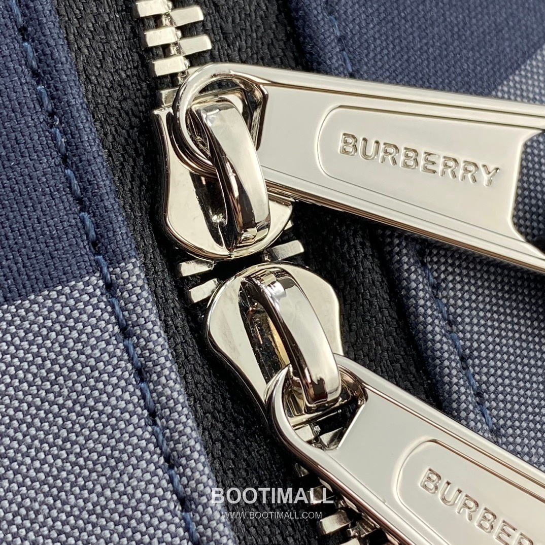 버버리 체크 캔버스 카프스킨 브라운 백팩 Burberry Check Canvas Calfskin Brown Backpack 42.5cm 20