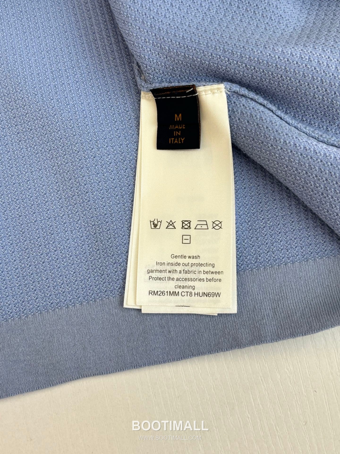 루이비통 2026 SS 코튼 실크 블루 로고 자수 와플 니트 반팔 블루 가디건 Louis Vuitton 2026 SS Cotton Silk Blue Logo Embroidered Waffle Knit Short Sleeve Cardigan D31563 M 10