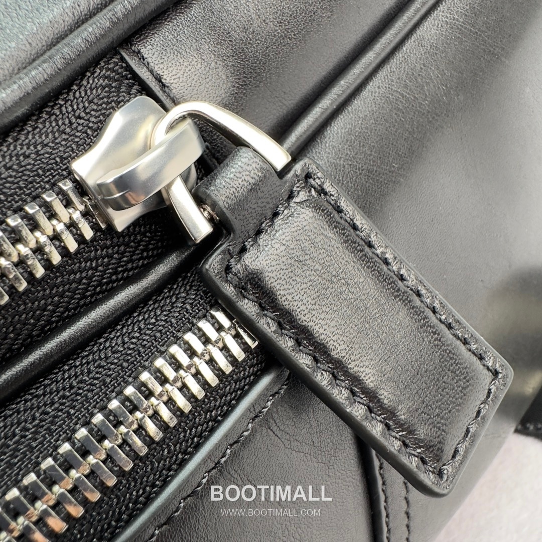 발리 클래식 오일 왁스 카우하이드 브라운 백팩 대용량 노트북 백팩 블랙 Bally Classic Oil Wax Cowhide Brown Backpack Large Capacity Laptop Backpack 40cm 7