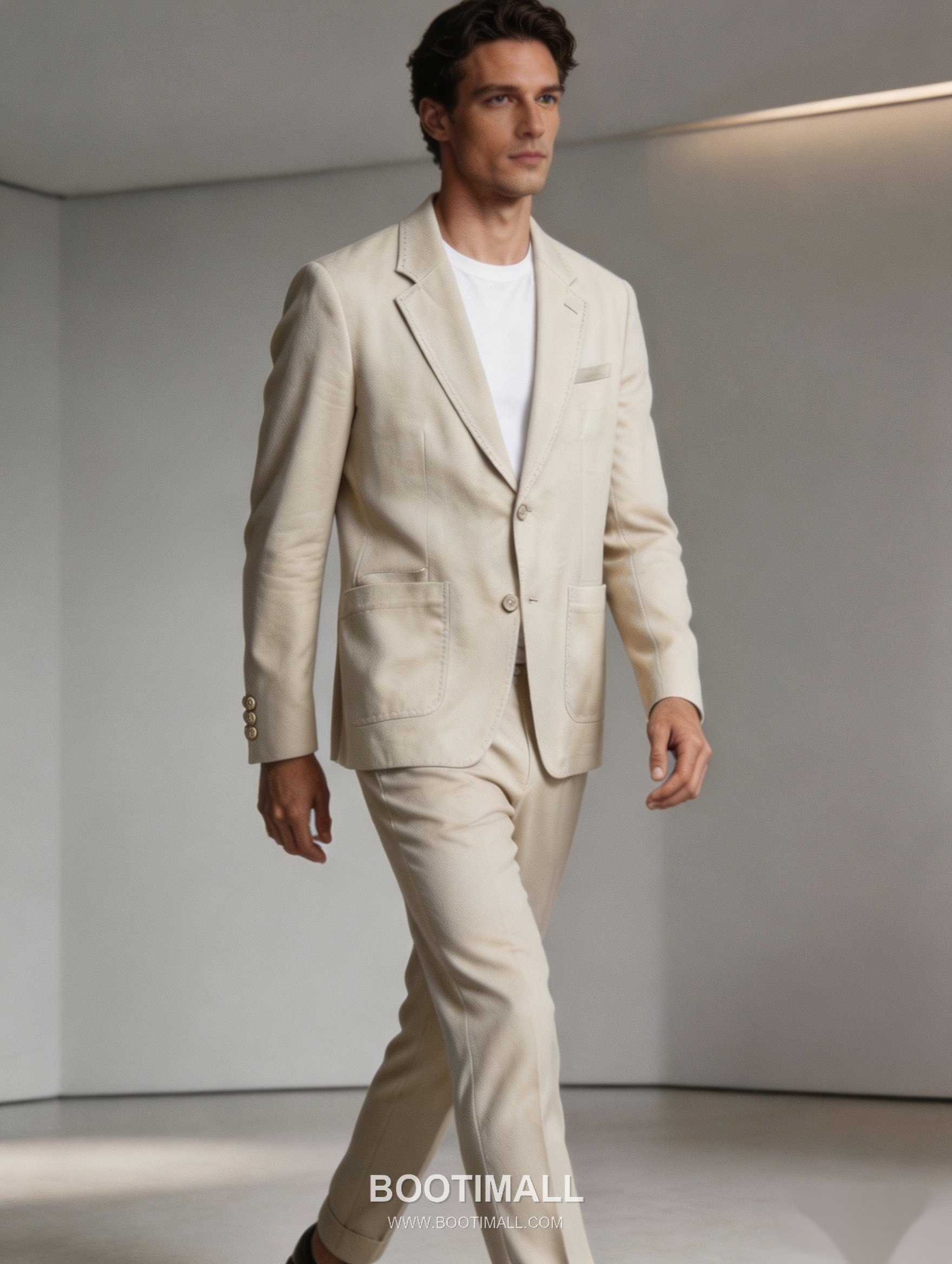 제냐 2026 SS 폴리에스터 린넨 베이지 투버튼 레귤러핏 블레이저 재킷 Zegna 2026 SS Polyester Linen Beige Two Button Regular Fit Blazer Jacket M 11