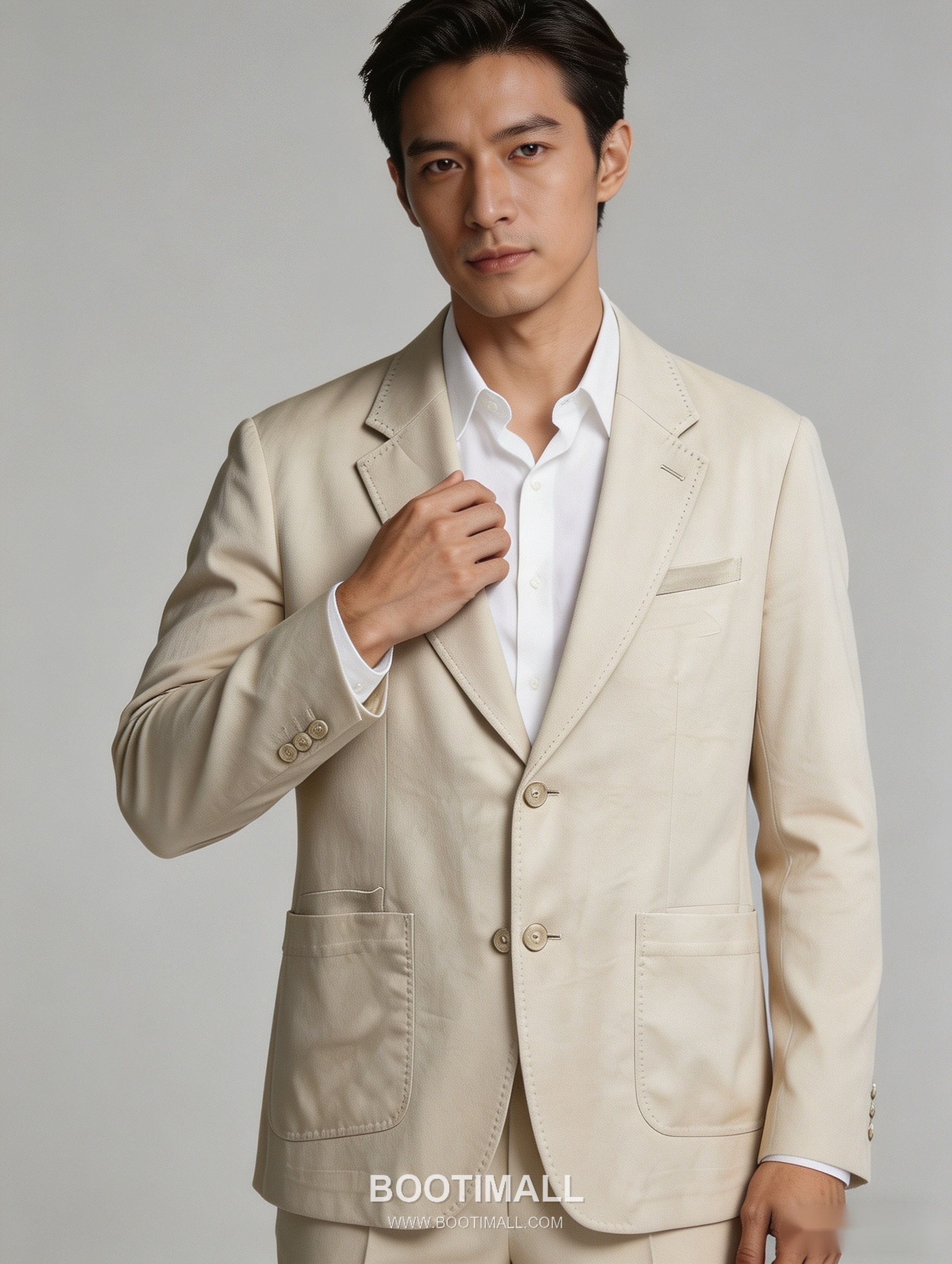 제냐 2026 SS 폴리에스터 린넨 베이지 투버튼 레귤러핏 블레이저 재킷 Zegna 2026 SS Polyester Linen Beige Two Button Regular Fit Blazer Jacket M 12