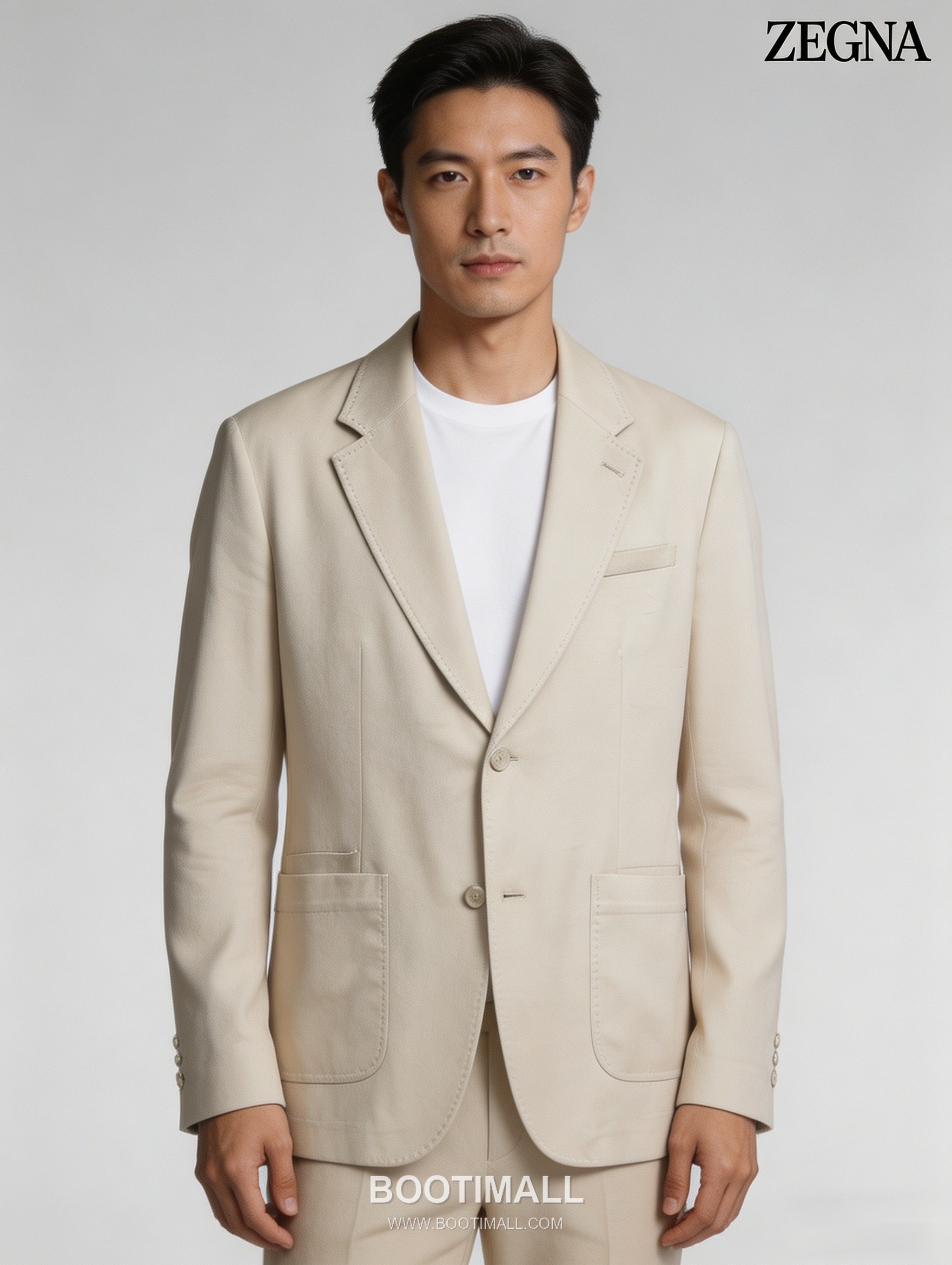 제냐 2026 SS 폴리에스터 린넨 베이지 투버튼 레귤러핏 블레이저 재킷 Zegna 2026 SS Polyester Linen Beige Two Button Regular Fit Blazer Jacket M 13
