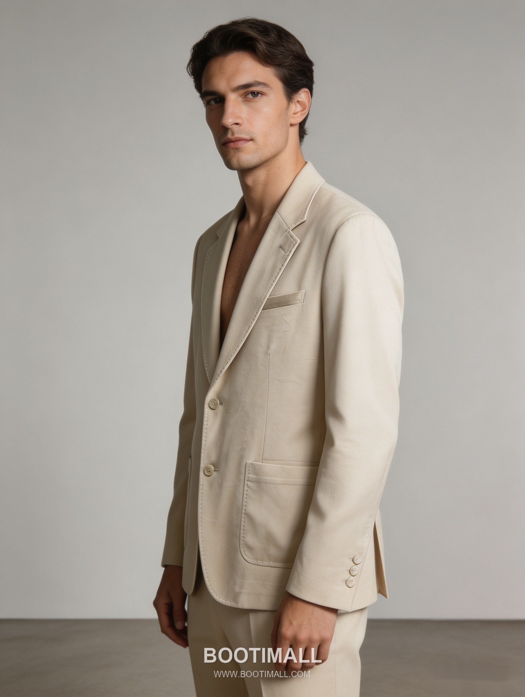 제냐 2026 SS 폴리에스터 린넨 베이지 투버튼 레귤러핏 블레이저 재킷 Zegna 2026 SS Polyester Linen Beige Two Button Regular Fit Blazer Jacket M 14