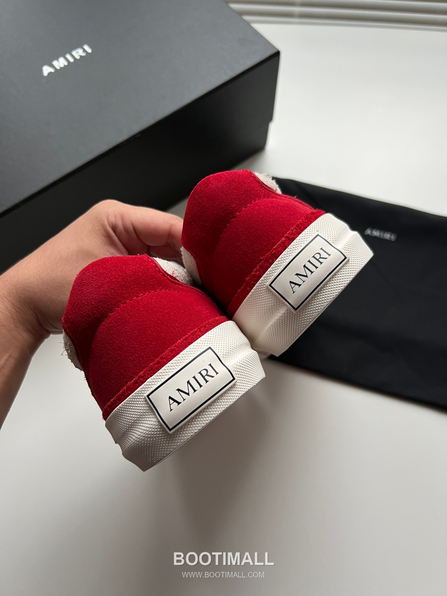 아미리 선셋 스케이트 로우 스웨이드 핑크 스타 로고 스니커즈 레드 AMIRI SUNSET SKATE LOW Suede Pink Star Logo Sneakers 7