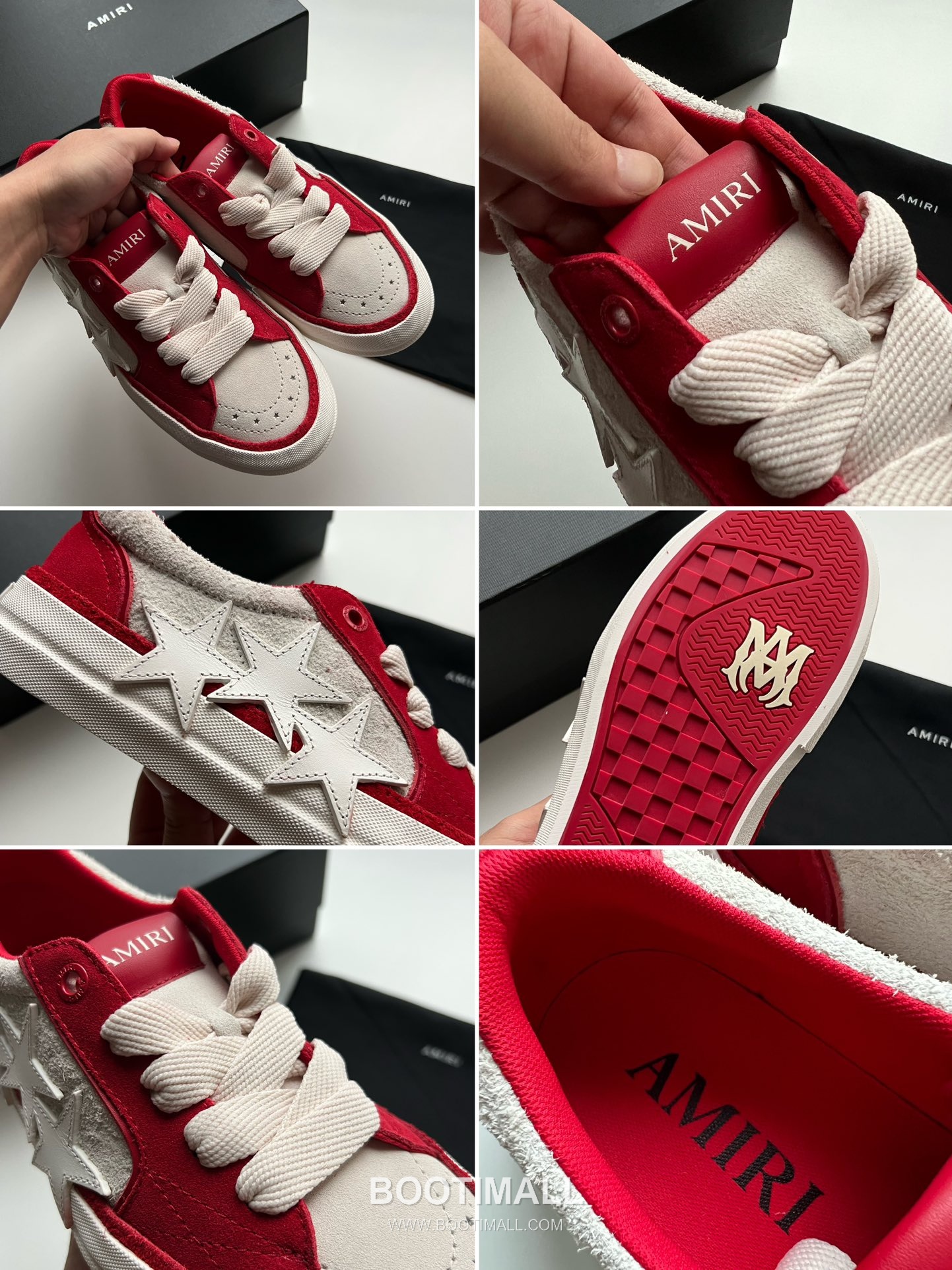 아미리 선셋 스케이트 로우 스웨이드 핑크 스타 로고 스니커즈 레드 AMIRI SUNSET SKATE LOW Suede Pink Star Logo Sneakers 8