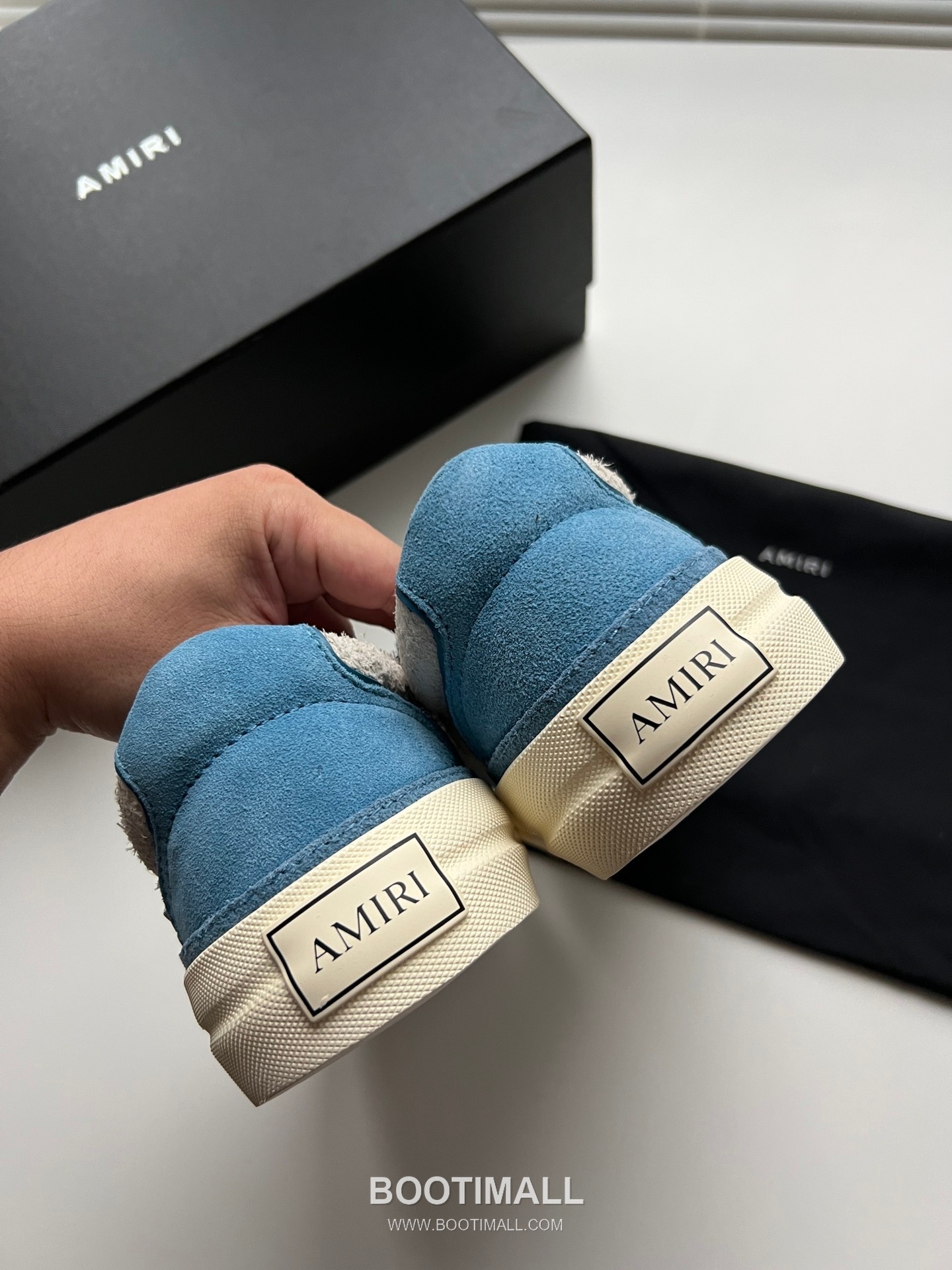 아미리 선셋 스케이트 로우 스웨이드 핑크 스타 로고 스니커즈 코발트 AMIRI SUNSET SKATE LOW Suede Pink Star Logo Sneakers 4