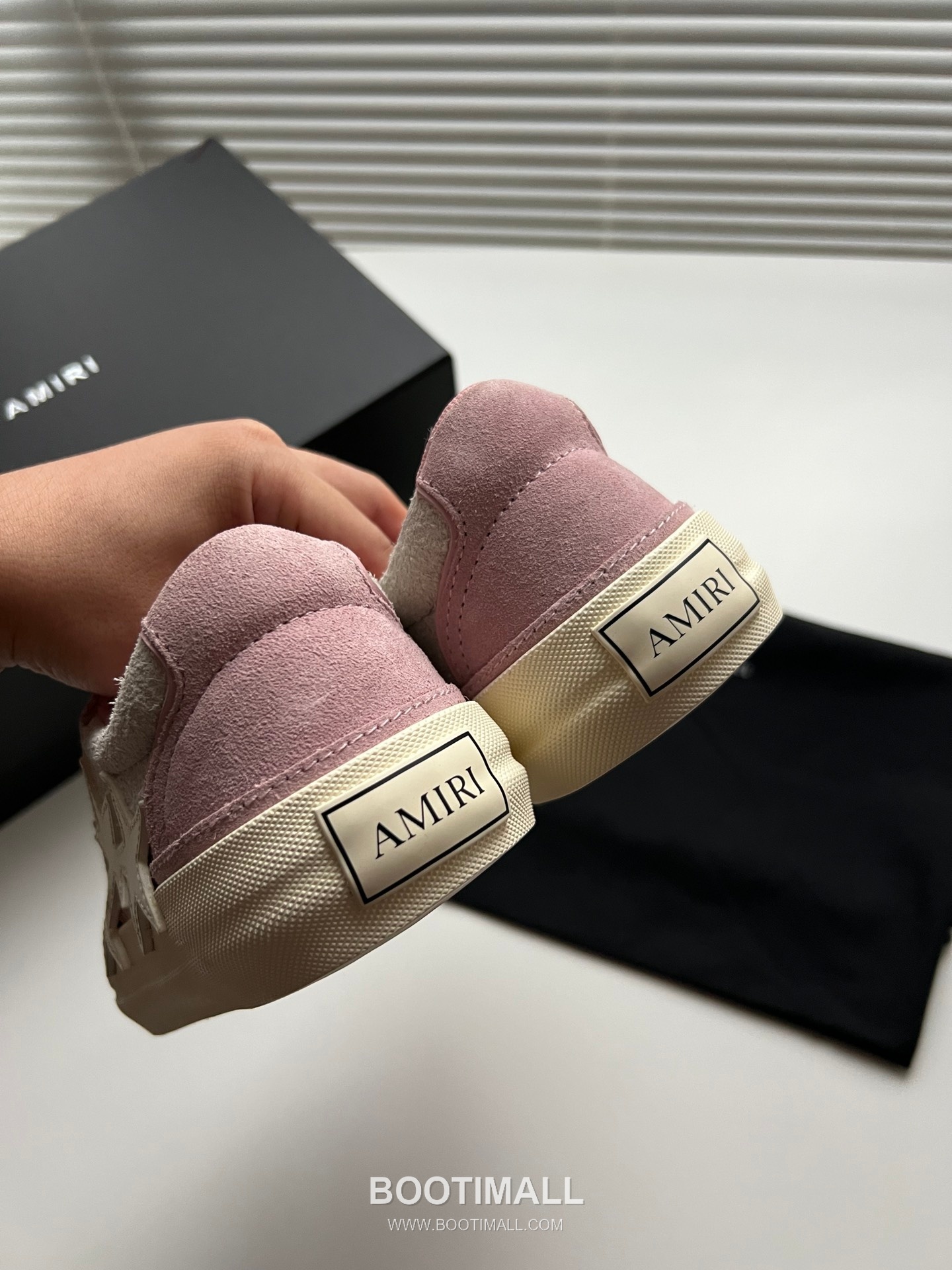 아미리 선셋 스케이트 로우 스웨이드 핑크 스타 로고 스니커즈 핑크 AMIRI SUNSET SKATE LOW Suede Pink Star Logo Sneakers 4