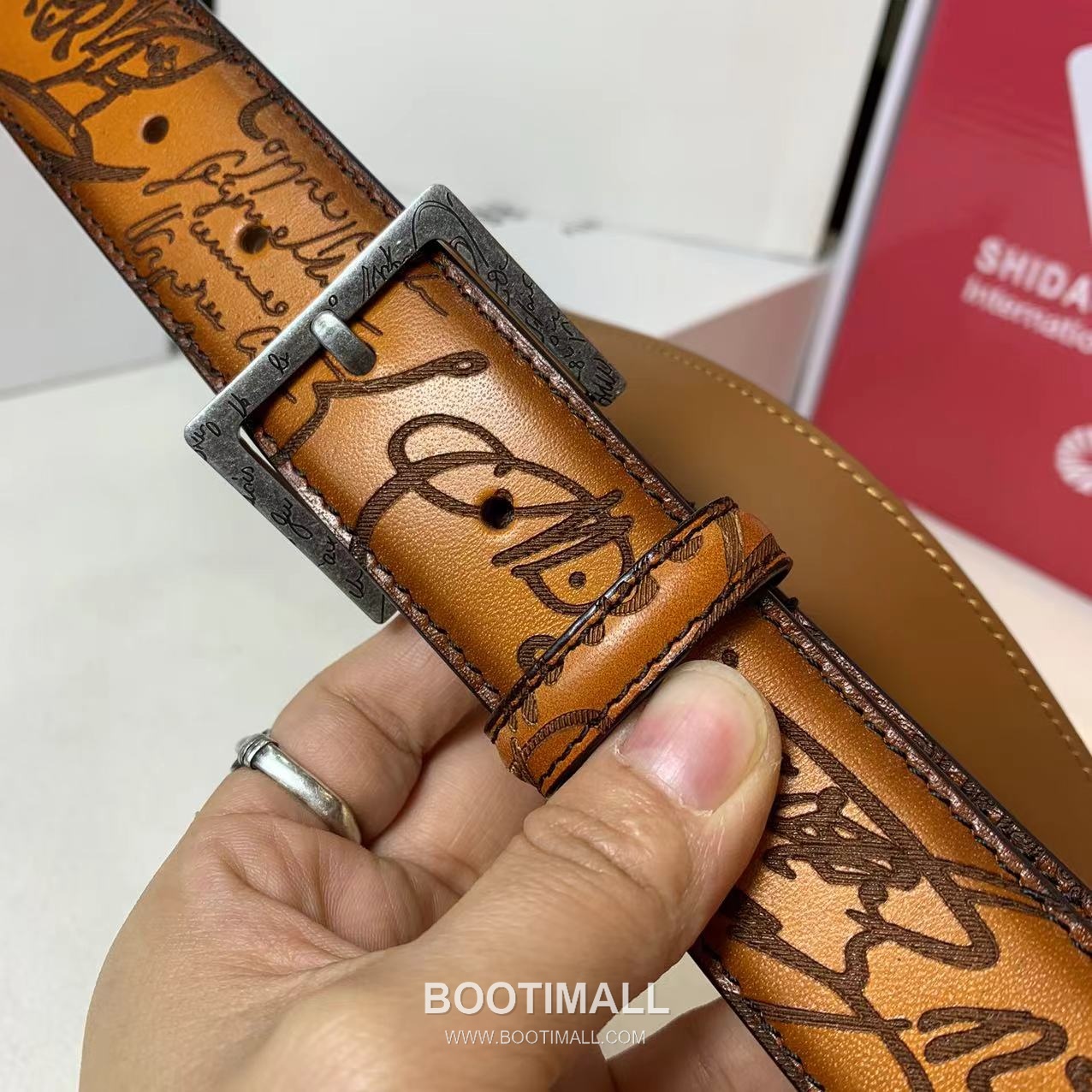 벨루티 베네치아 카프스킨 블랙 브라운 리버서블 벨트 핀버클 파티나 염색 Berluti Venezia Calfskin Reversible Belt with Pin Buckle Patina Black Brown 3.5cm 5